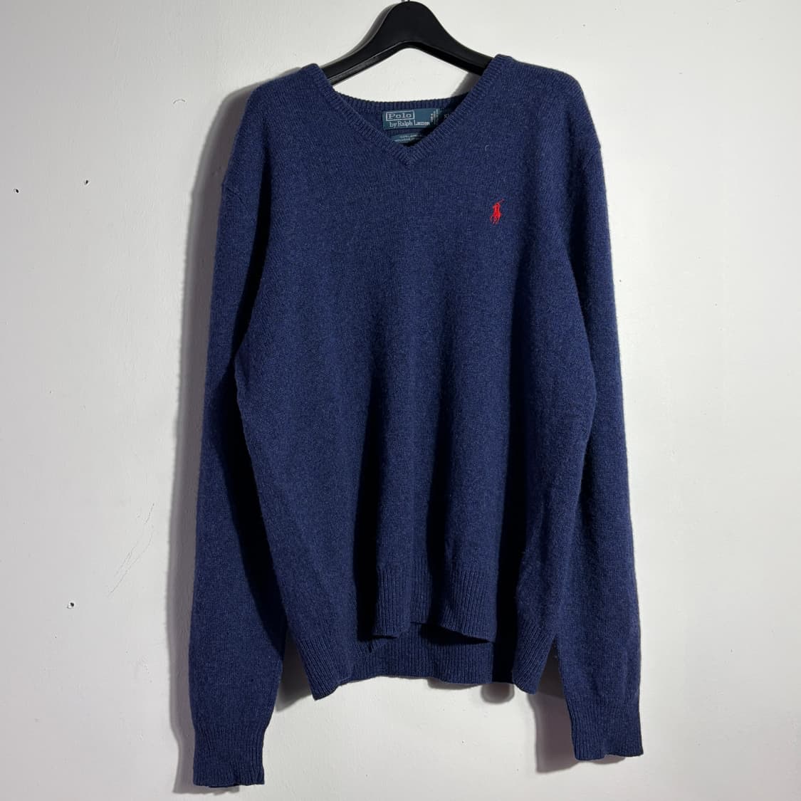 폴로 네이비 브이넥 니트 (무료배송) 상품이미지1