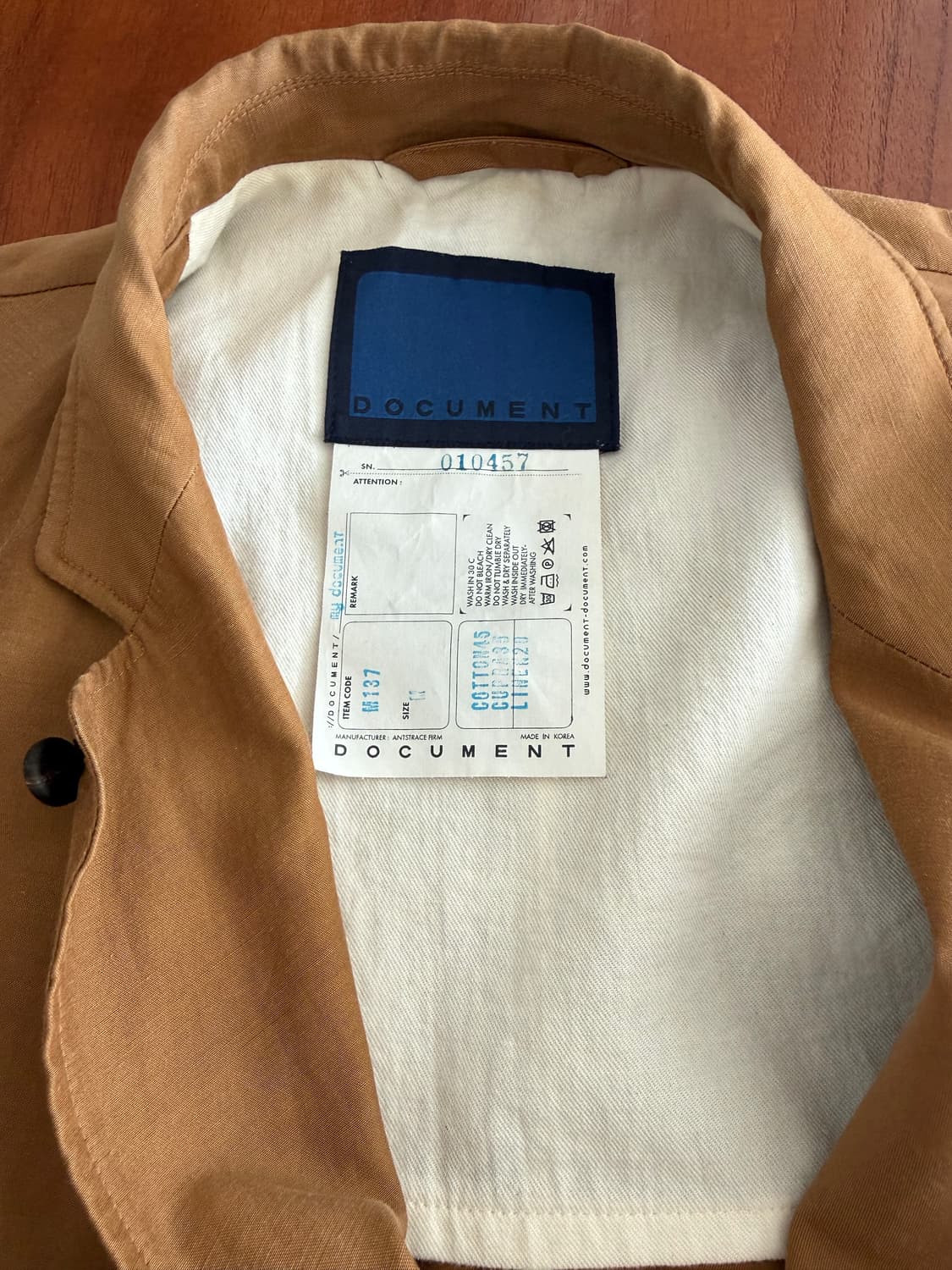 도큐먼트 래글런 블레이저 상품이미지1