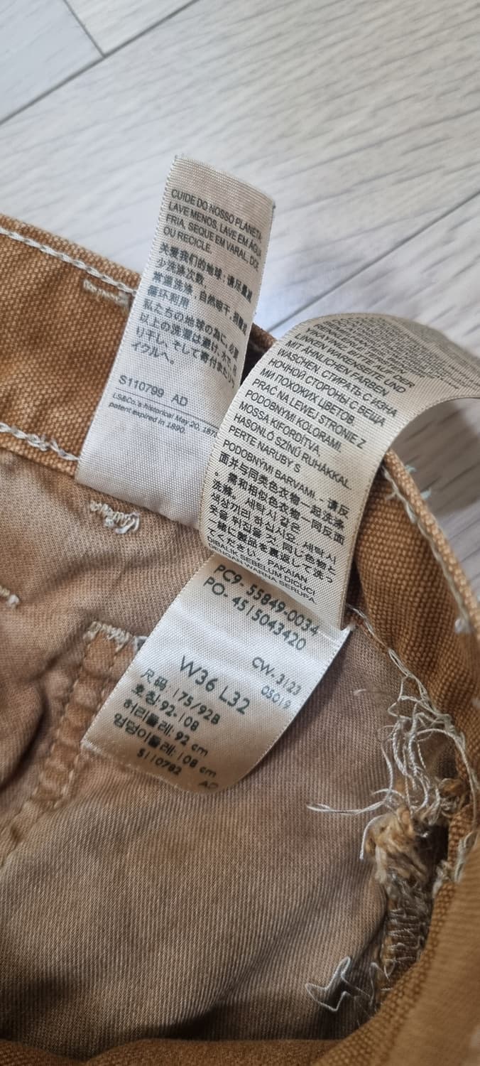 리바이스 568 카펜터 워크팬츠 36in _ 남성 상품이미지10