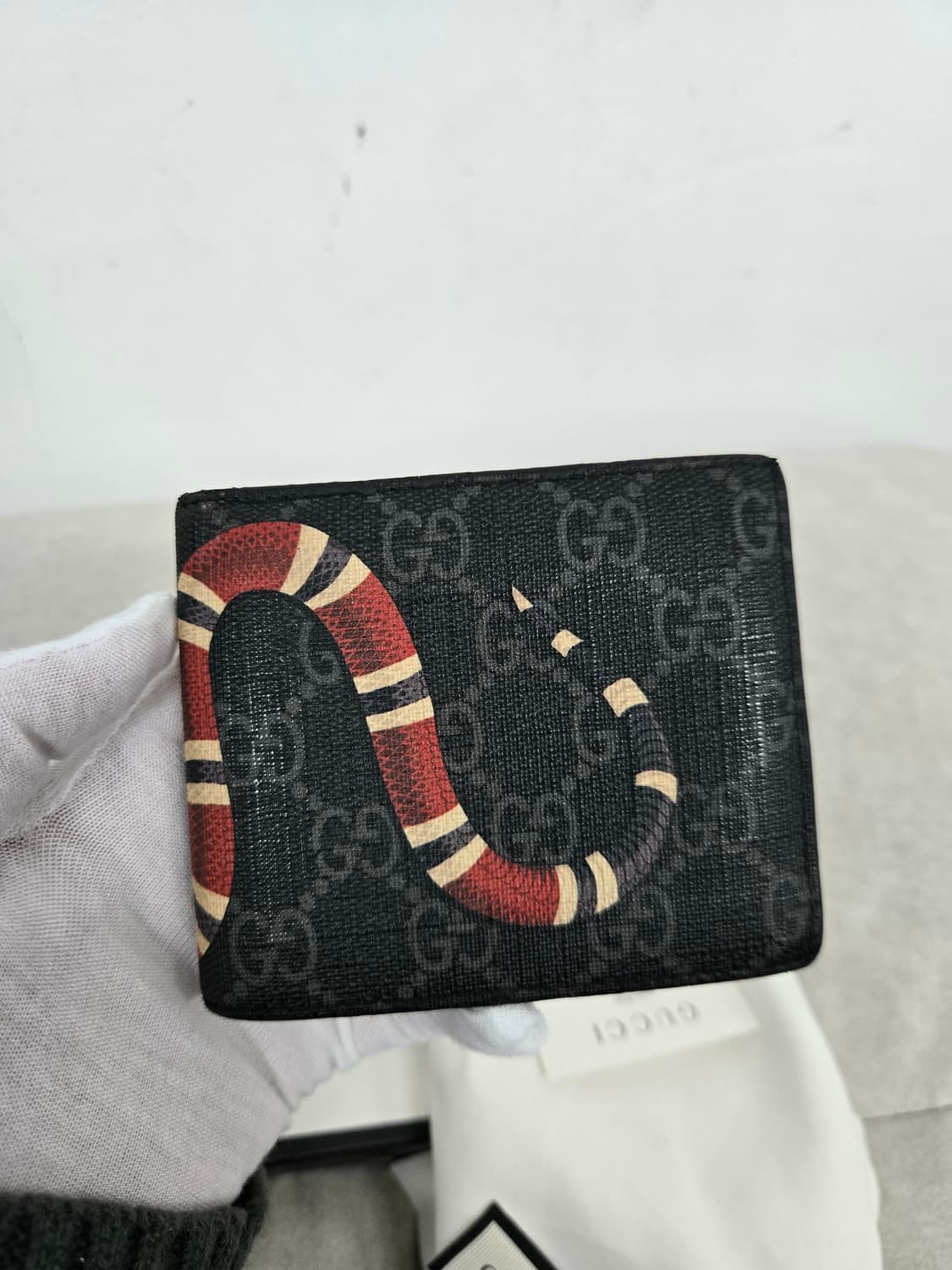 [보증서 정품] 구찌 킹스네이크 반지갑 상품이미지1