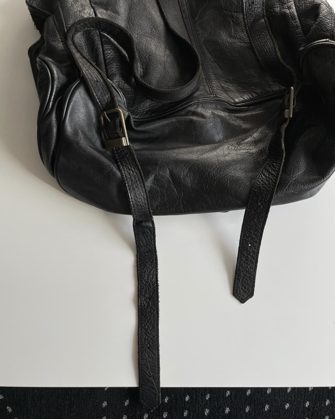 빈티지 레더 백팩 상품이미지6