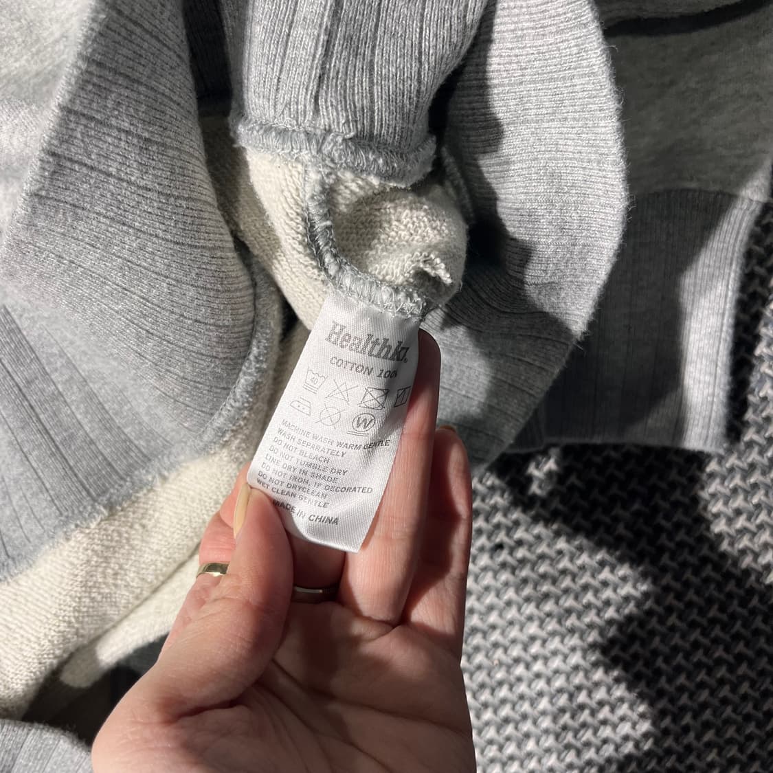 BEAMS BOY X HEALTH KNIT 크롭 후드티(XS) 상품이미지5