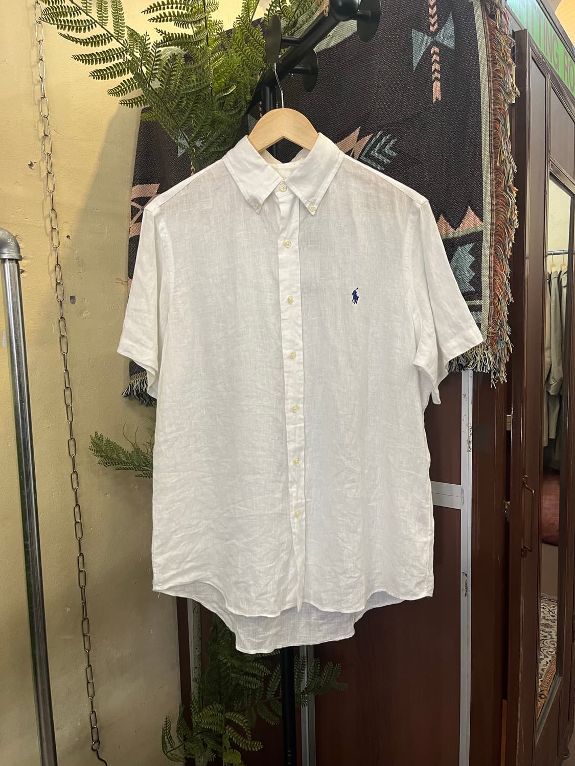 폴로 랄프로렌 린넨 반팔 셔츠 #csz973 상품이미지1