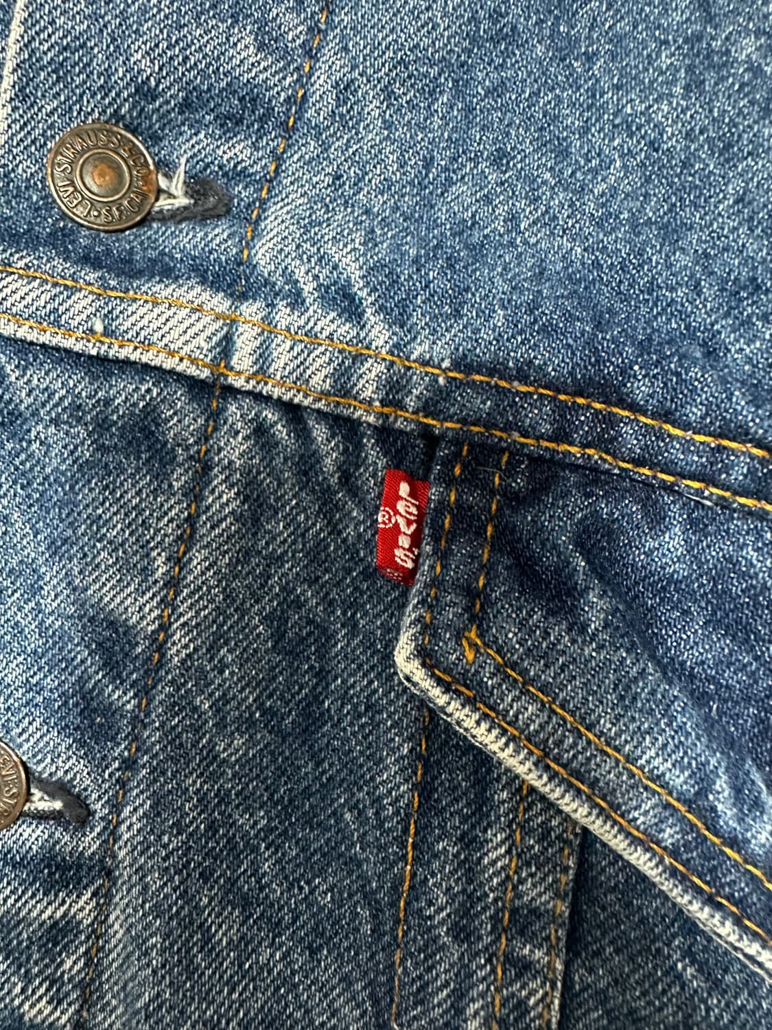 리바이스 안감 체크기모 데님 트러커 자켓 상품이미지7