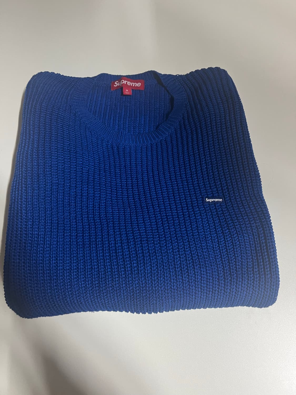슈프림 스몰 박스 리브드 스웨터 로얄 상품이미지2
