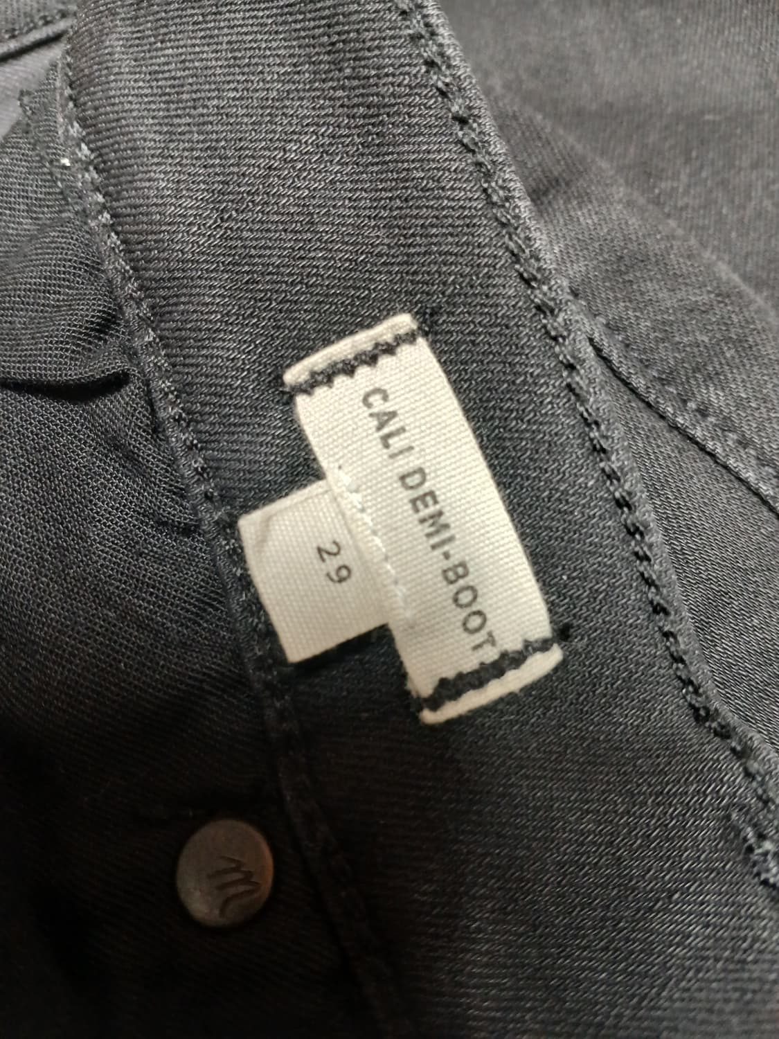 Madewell 블랙 컷팅 데님 팬츠  상품이미지7