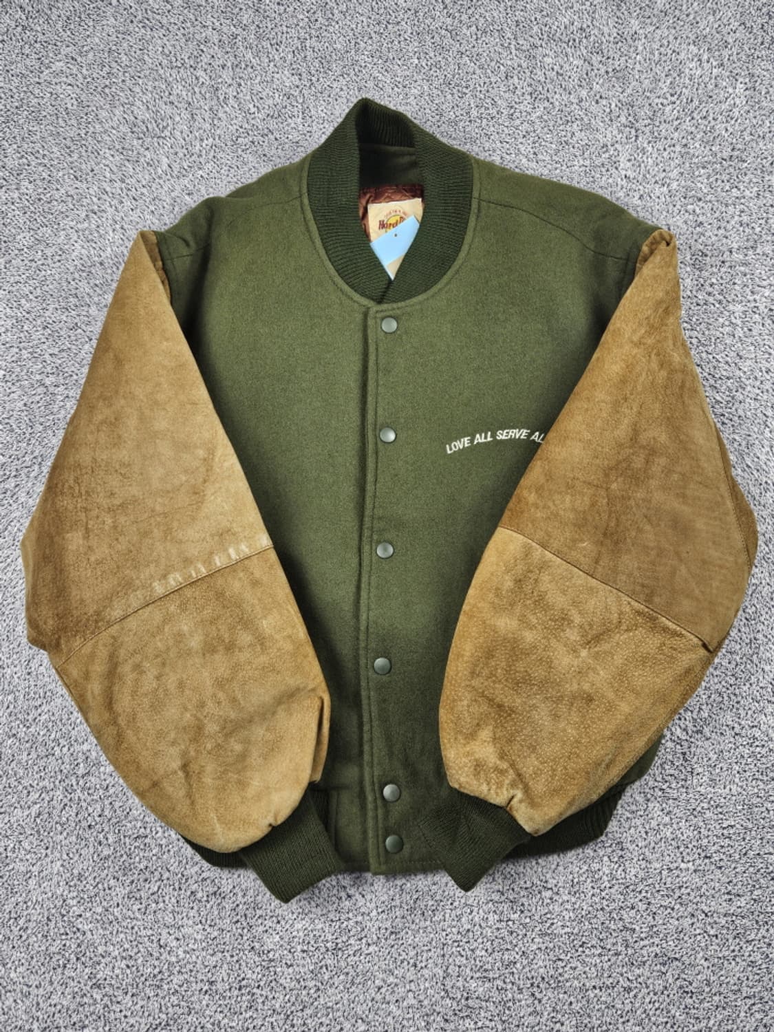 90's 하드락카페 칸쿤 배색 바시티 자켓 ( L ) / 10100 상품이미지3