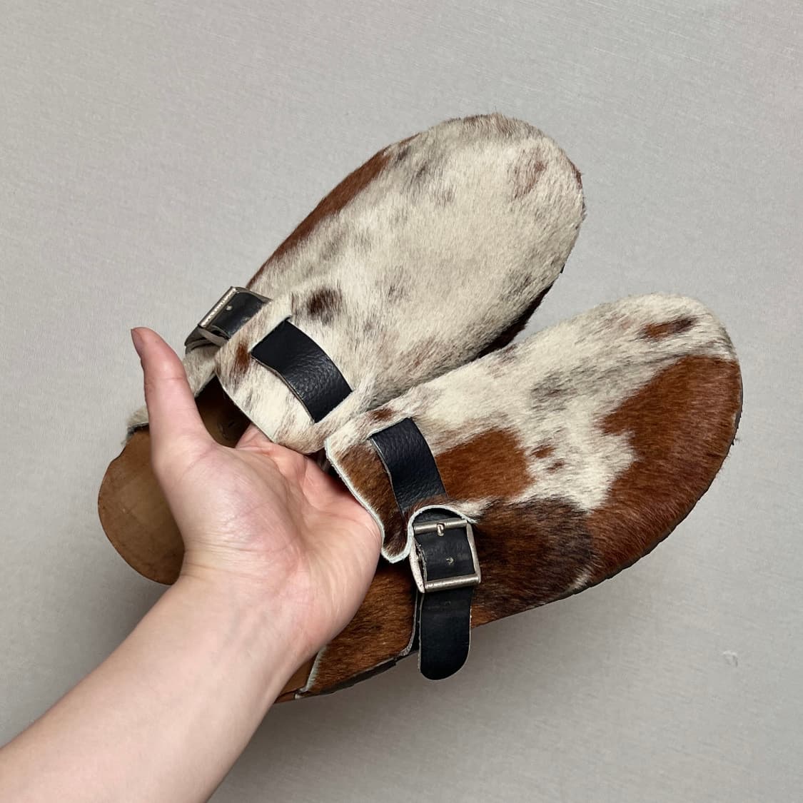 리얼 송치 통우드 아웃솔 클로그 270-275 상품이미지1