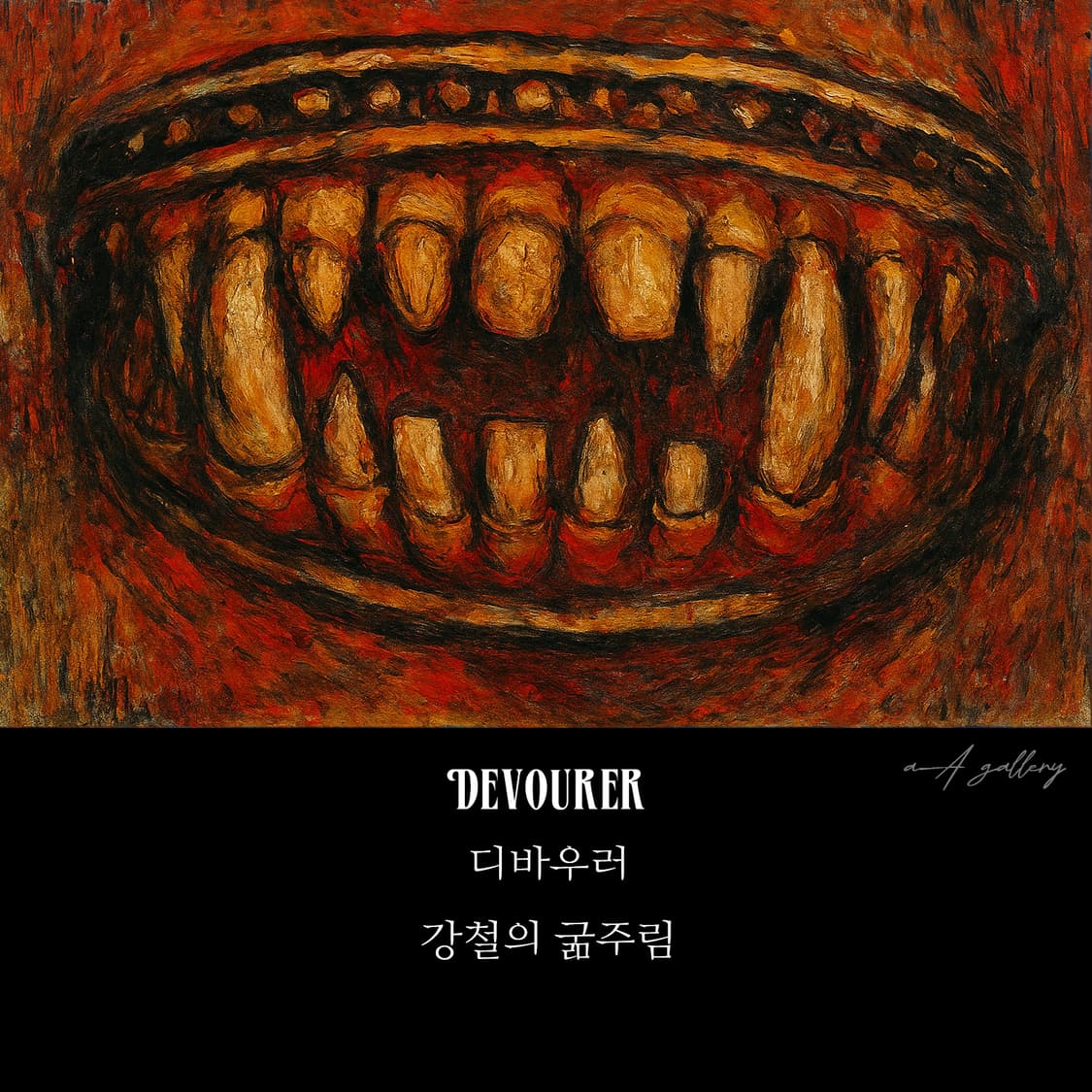 Devourer 실버 남자 엔틱 빈티지 명품 이빨 반지 상품이미지9