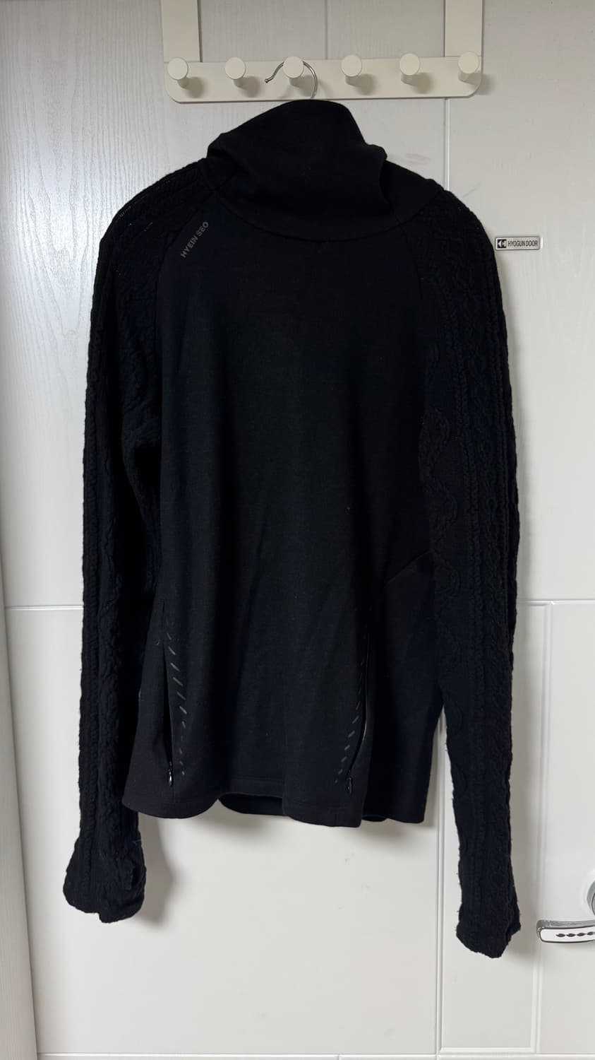 혜인서 테크울 후드 니트 3사이즈 블랙 홍태준 착용 상품이미지1