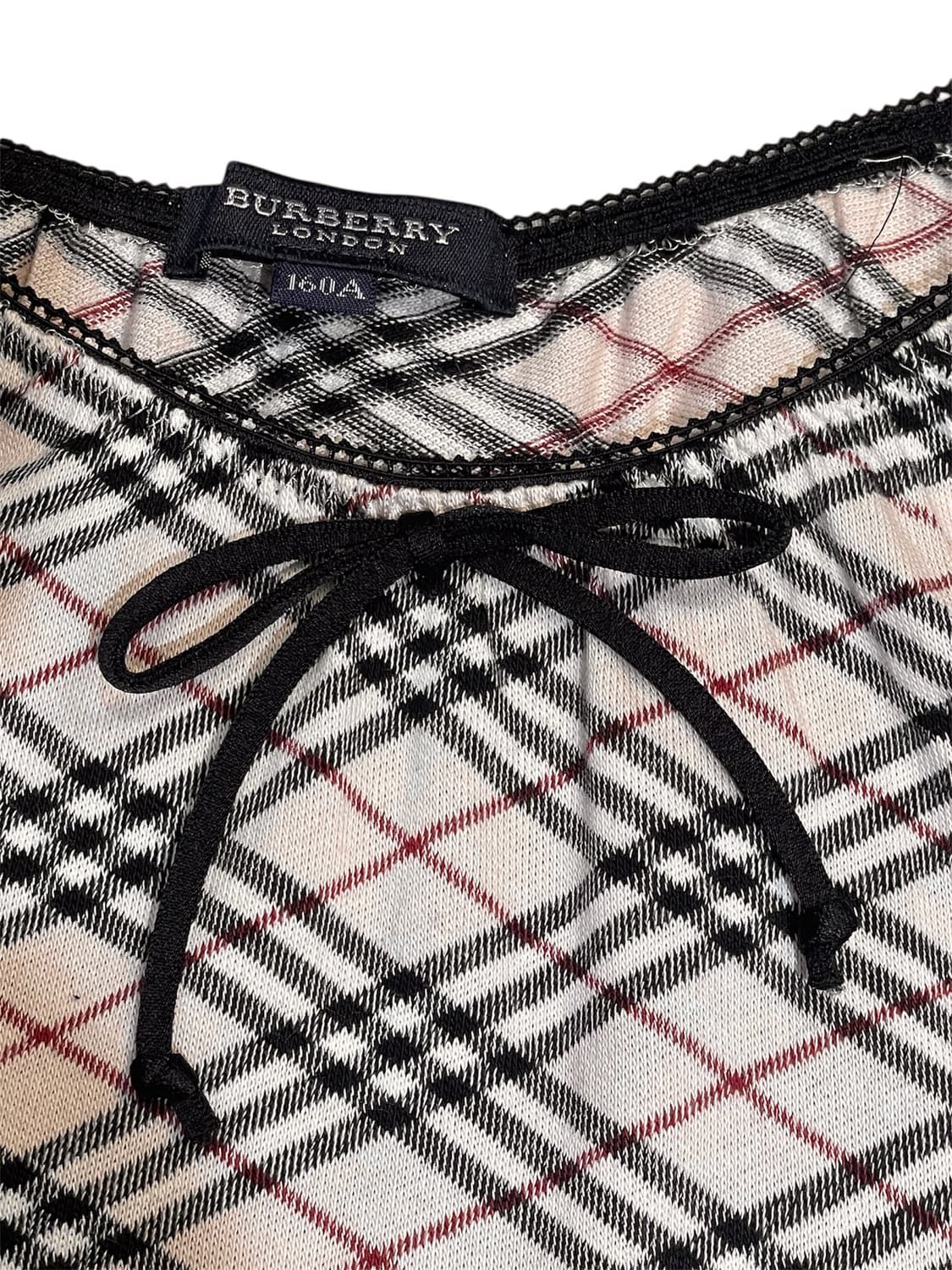 버버리 체크 리본 원피스 상품이미지4