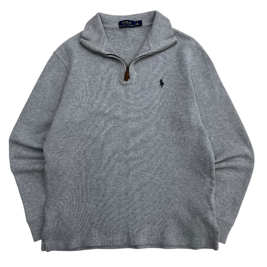 폴로 랄프로렌 네이비포니 그레이 반집업 S 상품이미지2