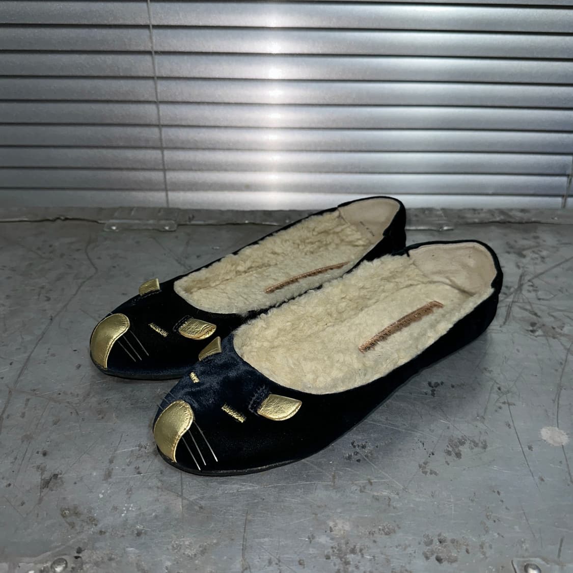 00s 마크 제이콥스 벨벳 졸린 마우스/쥐 발레 플랫 상품이미지3