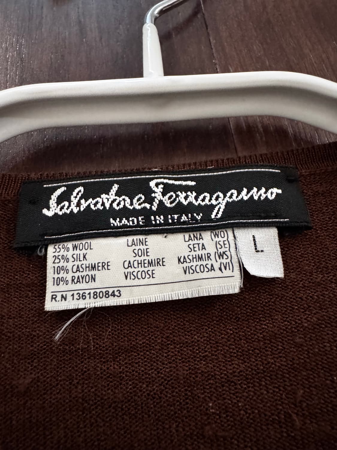 살바토레 페레가모 실크 가디건 상품이미지5