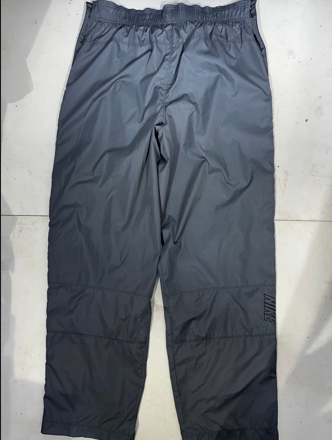 00s 나이키 그레이 새상품 트랙팬츠 블랙 사이드 라인 와이드 팬츠 상품이미지2