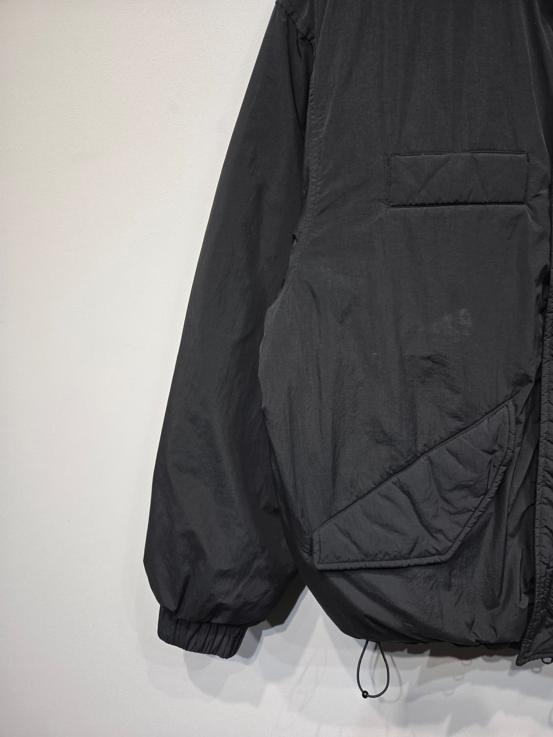 에스피오나지(ESPIONAGE) 블랙 덕다운 숏패딩 자켓 상품이미지3