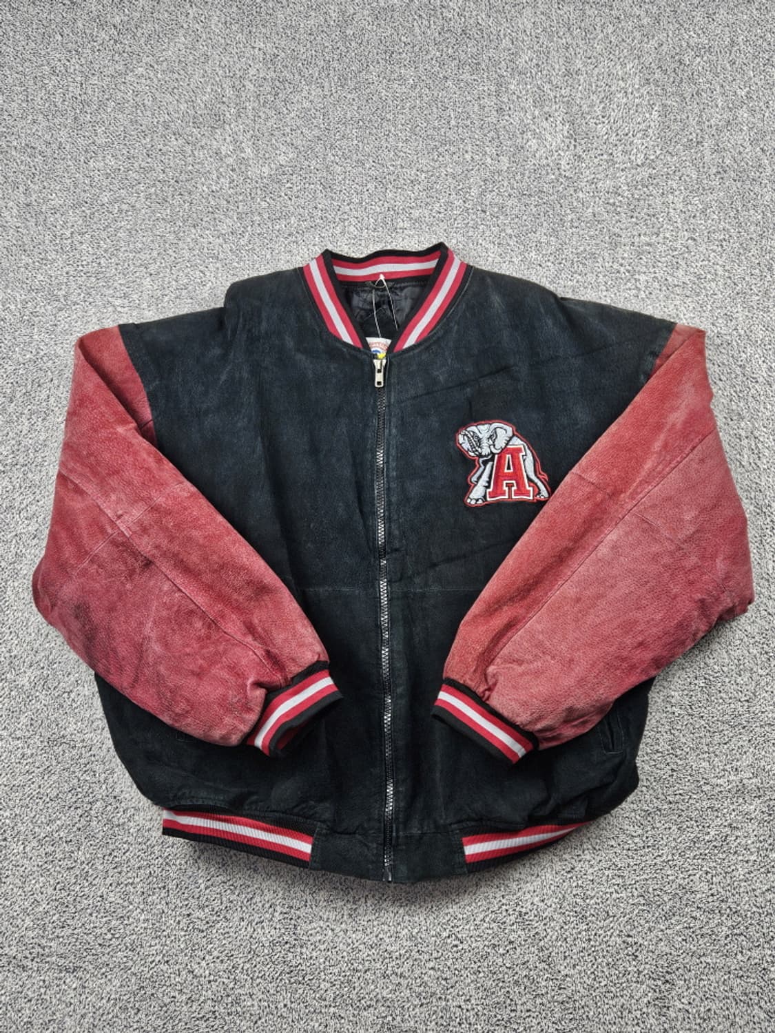 앨라배마 크림슨 타이드 빈티지 가죽 바시티자켓 ( 2XL )/ 10073 상품이미지3