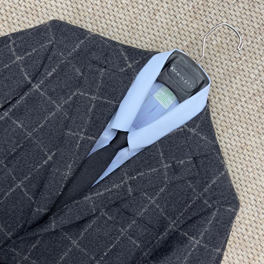 더수트컴퍼니 이탈리아 까노니코 원단 체크 자켓 상품이미지4