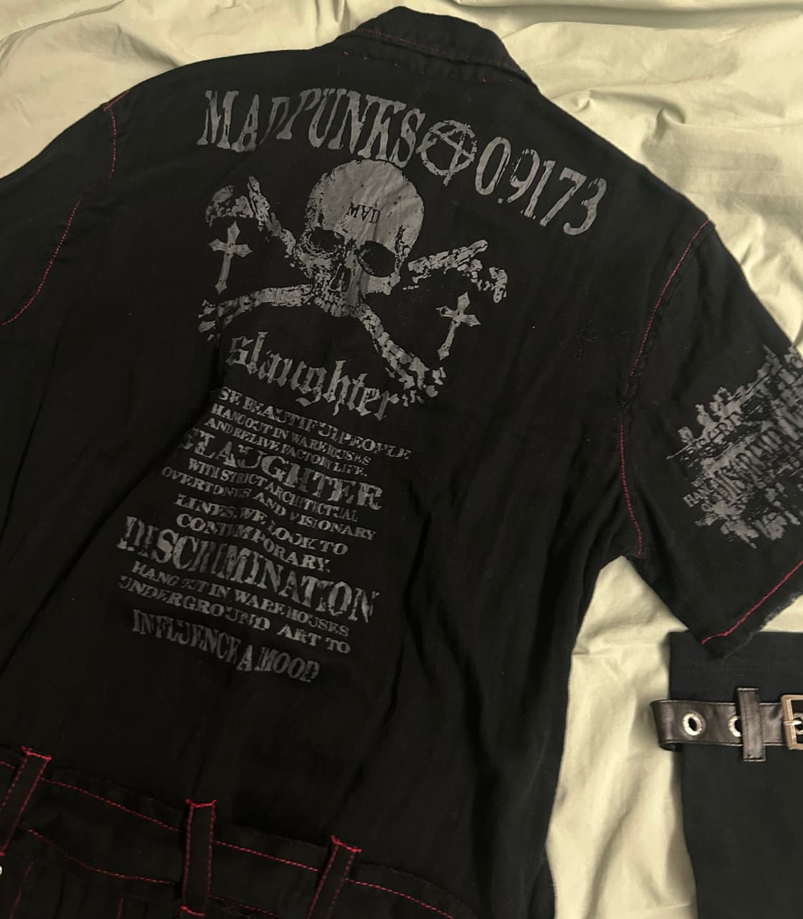 매드펑크 셔츠 원피스 상품이미지8