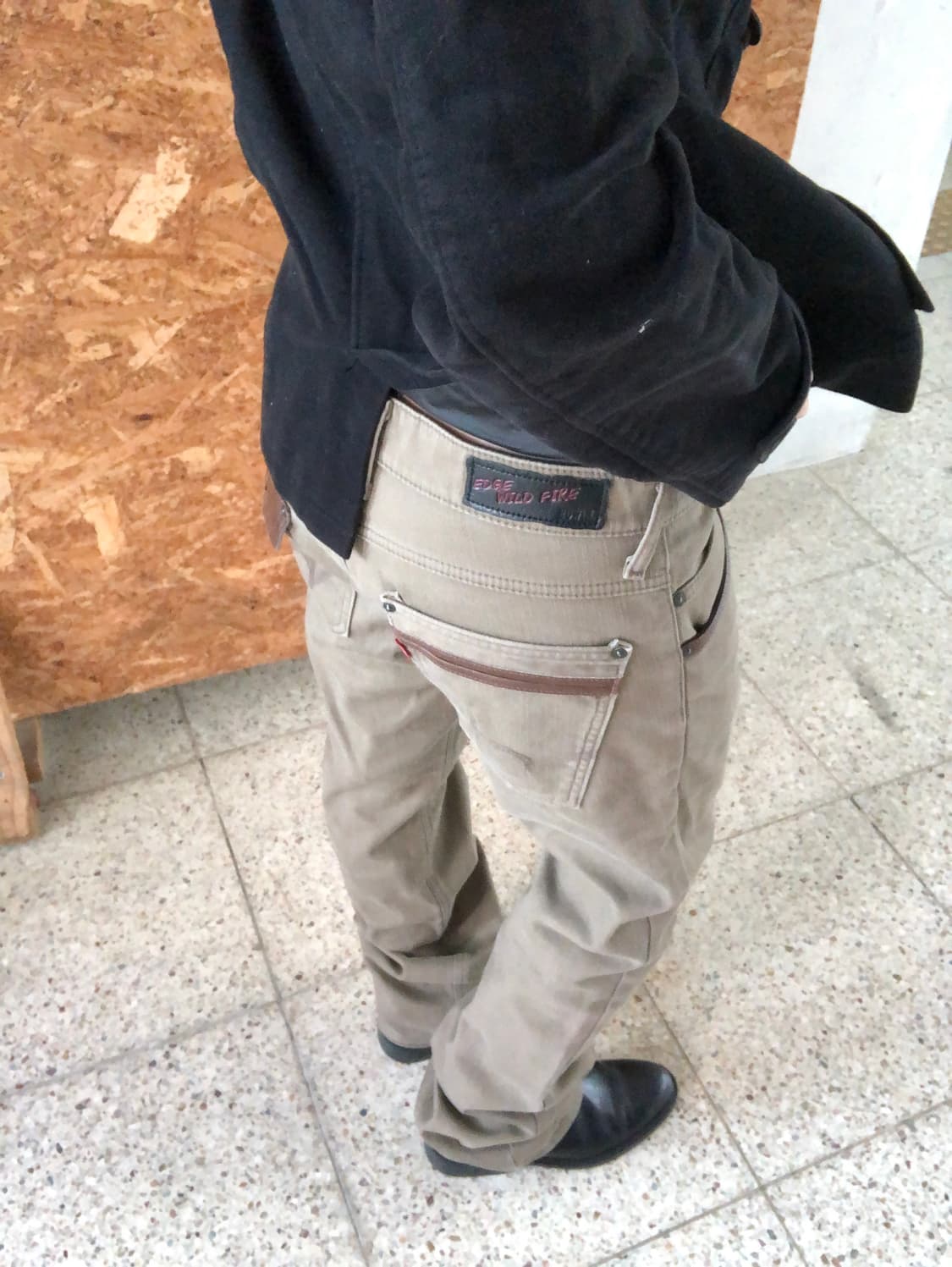 leather-trim pants 상품이미지2