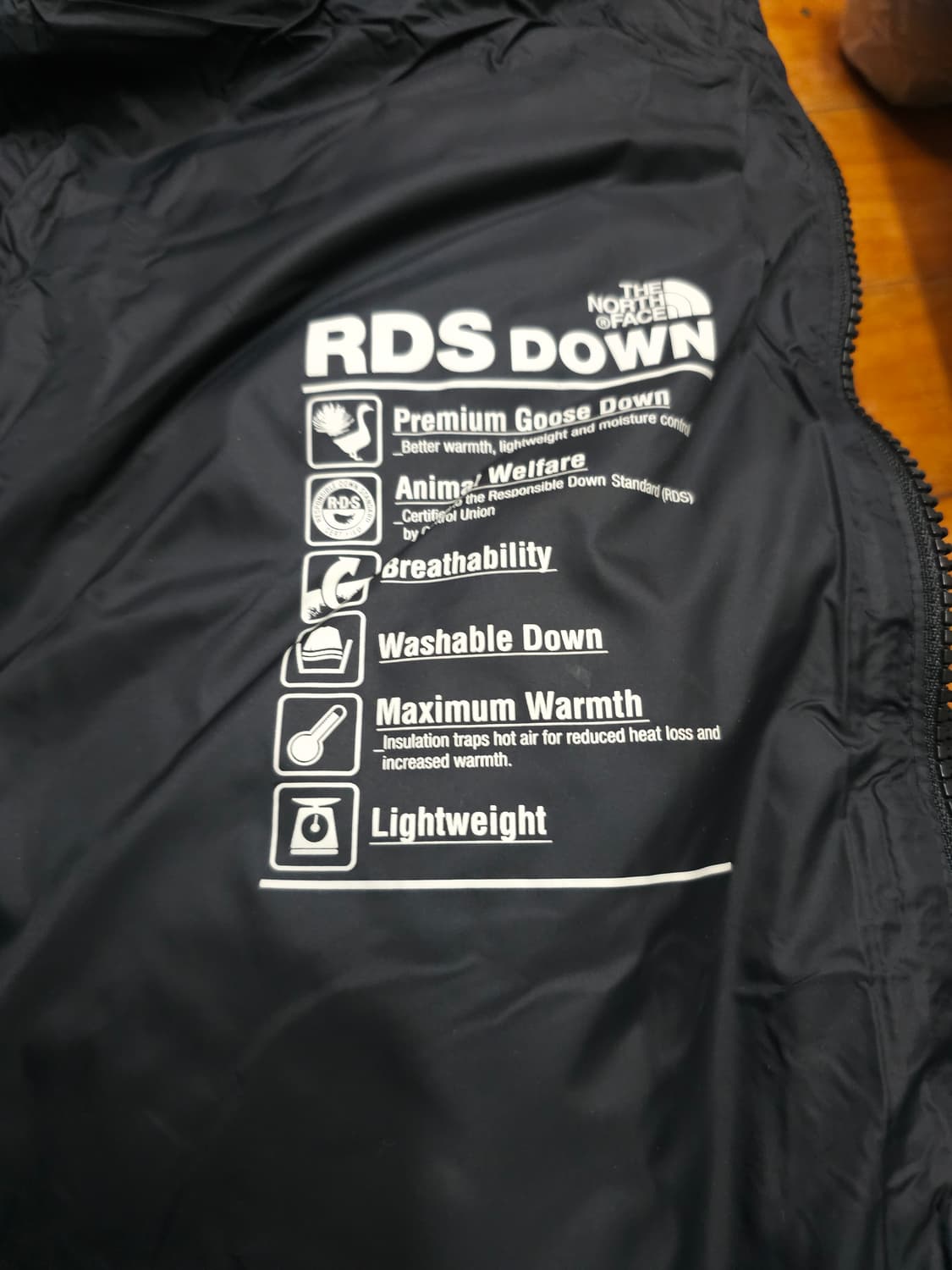 노스페이스 구스다운 블랙 후드 롱패딩 상품이미지7