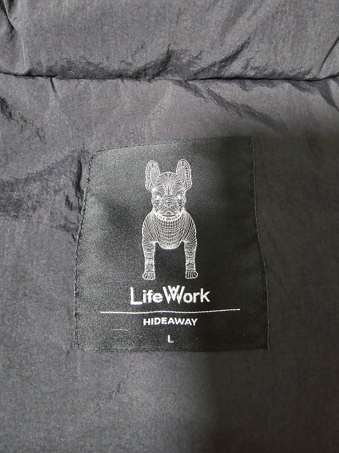 라이프워크 덕다운 푸퍼 패딩 블랙 L(100~105) 상품이미지4