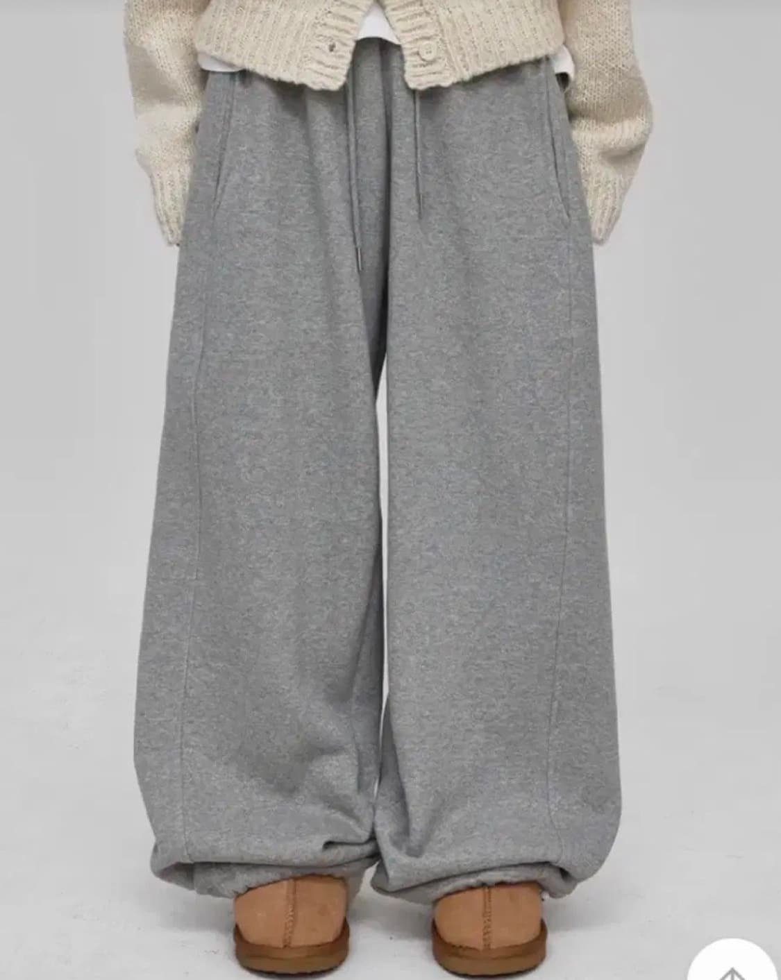 블랙업 우태 기모 스트링 팬츠 츄리닝 상품이미지1