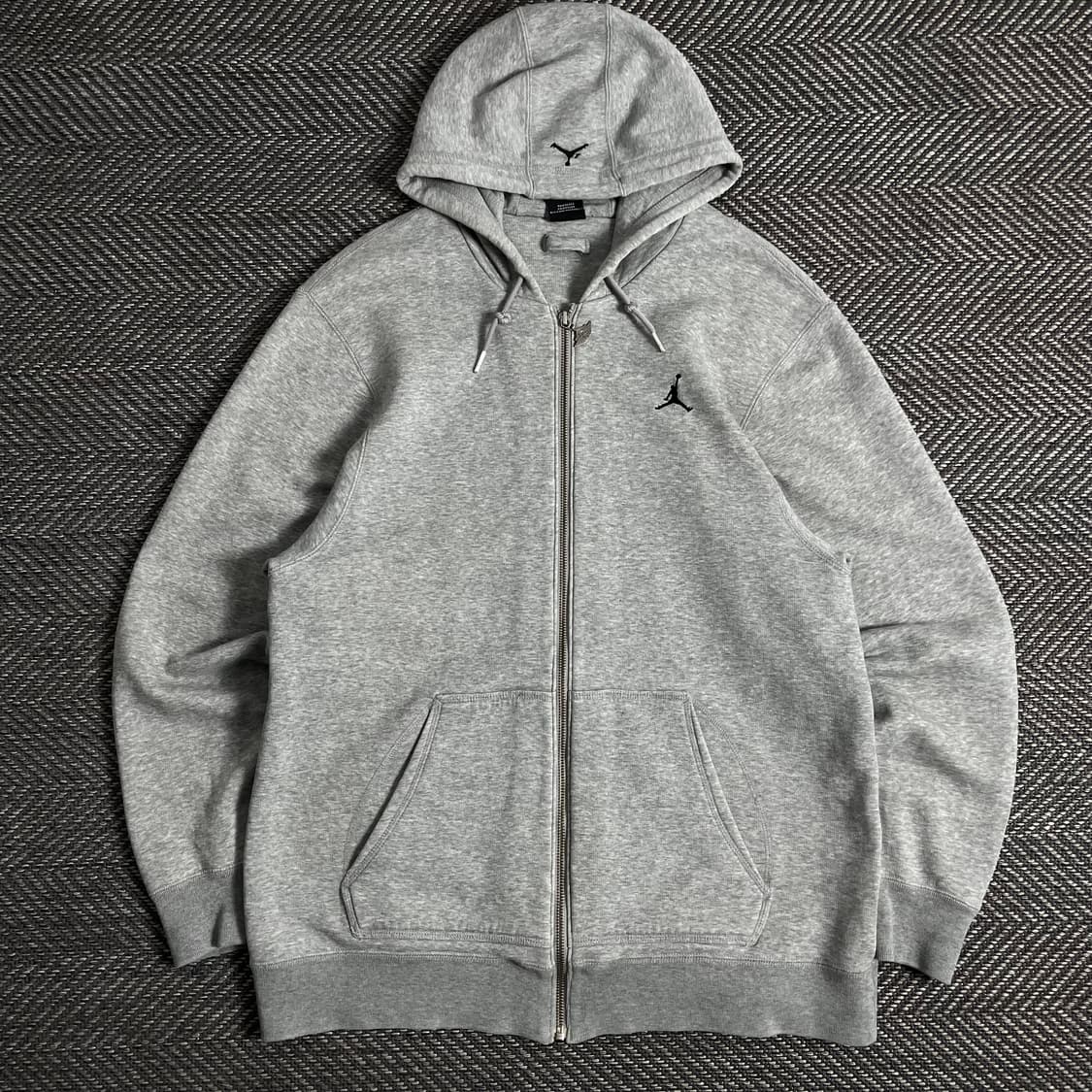 조던 점프맨 로고 그레이 후드 집업y 2943 상품이미지2