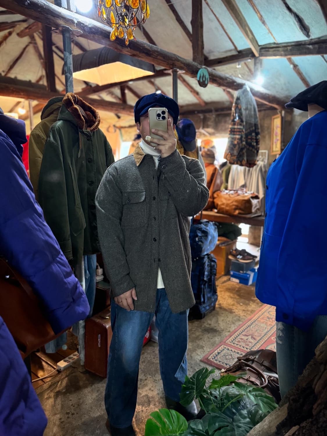 80-90‘s Woolrich Courduroy Collar Shirt 상품이미지9