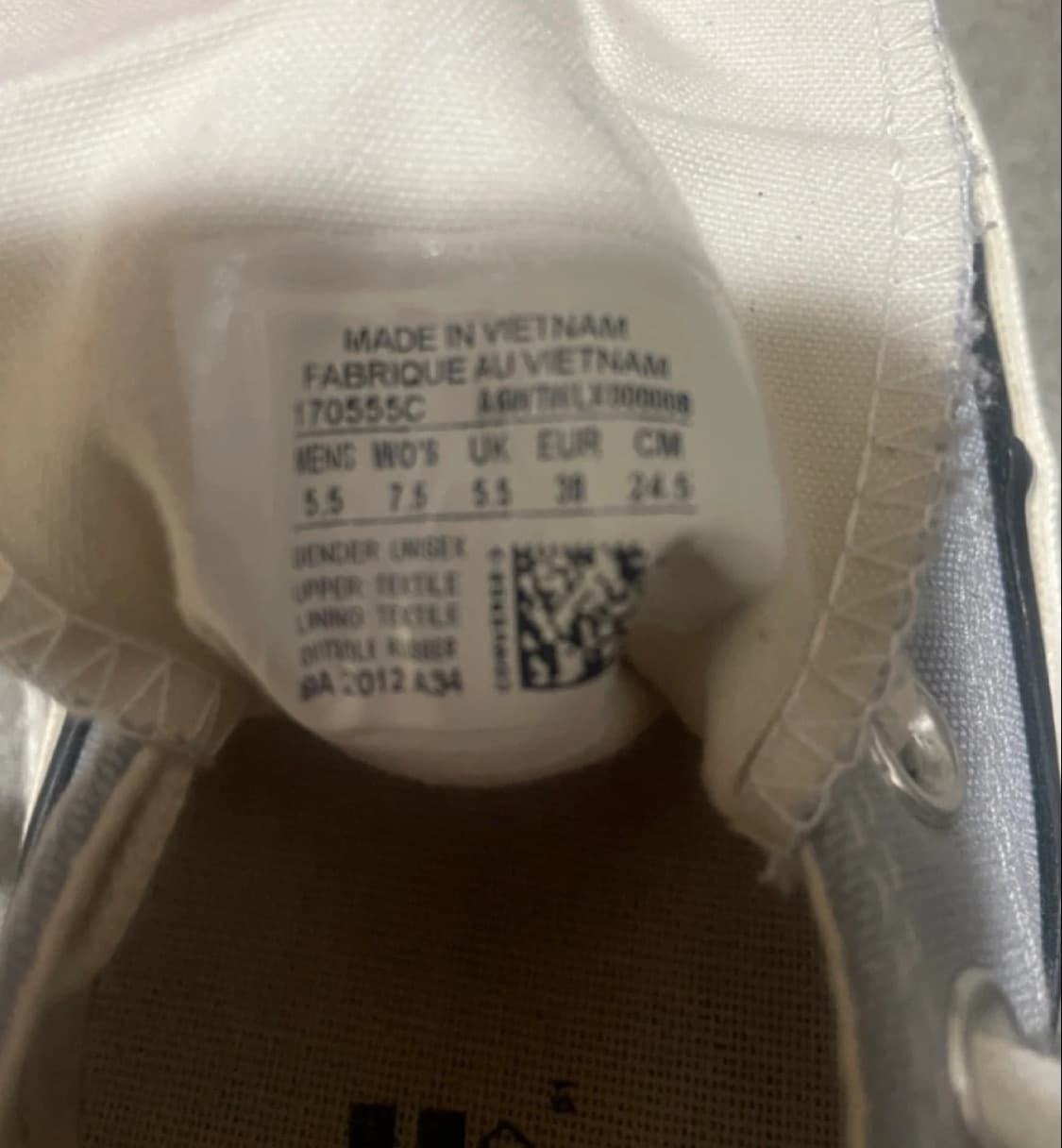 컨버스 척테일러 올스타 로우 스카이블루 245mm 상품이미지3