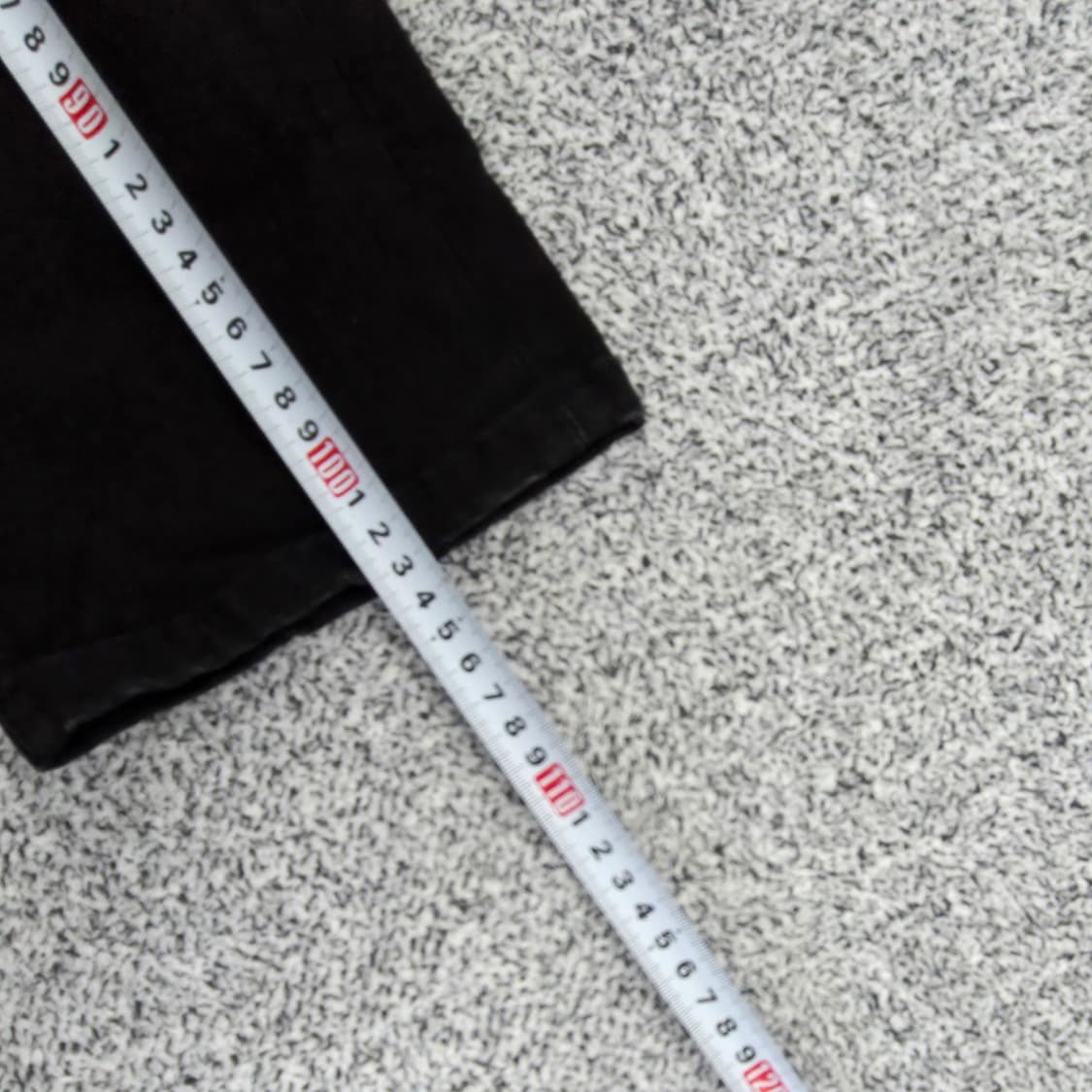 [M-36] 플랙 베를린 블랙 면바지 팬츠 1217J1 상품이미지8