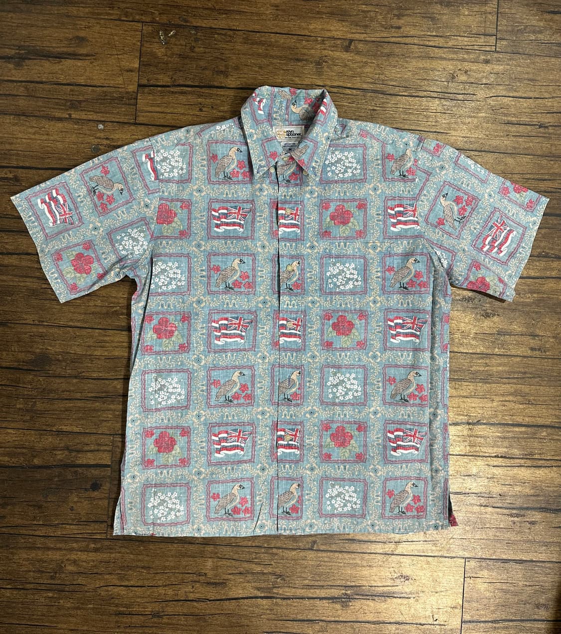 Reyn Spooner 레인스푸너 90년대 하와이안 빈티지셔츠 M~L   상품이미지1