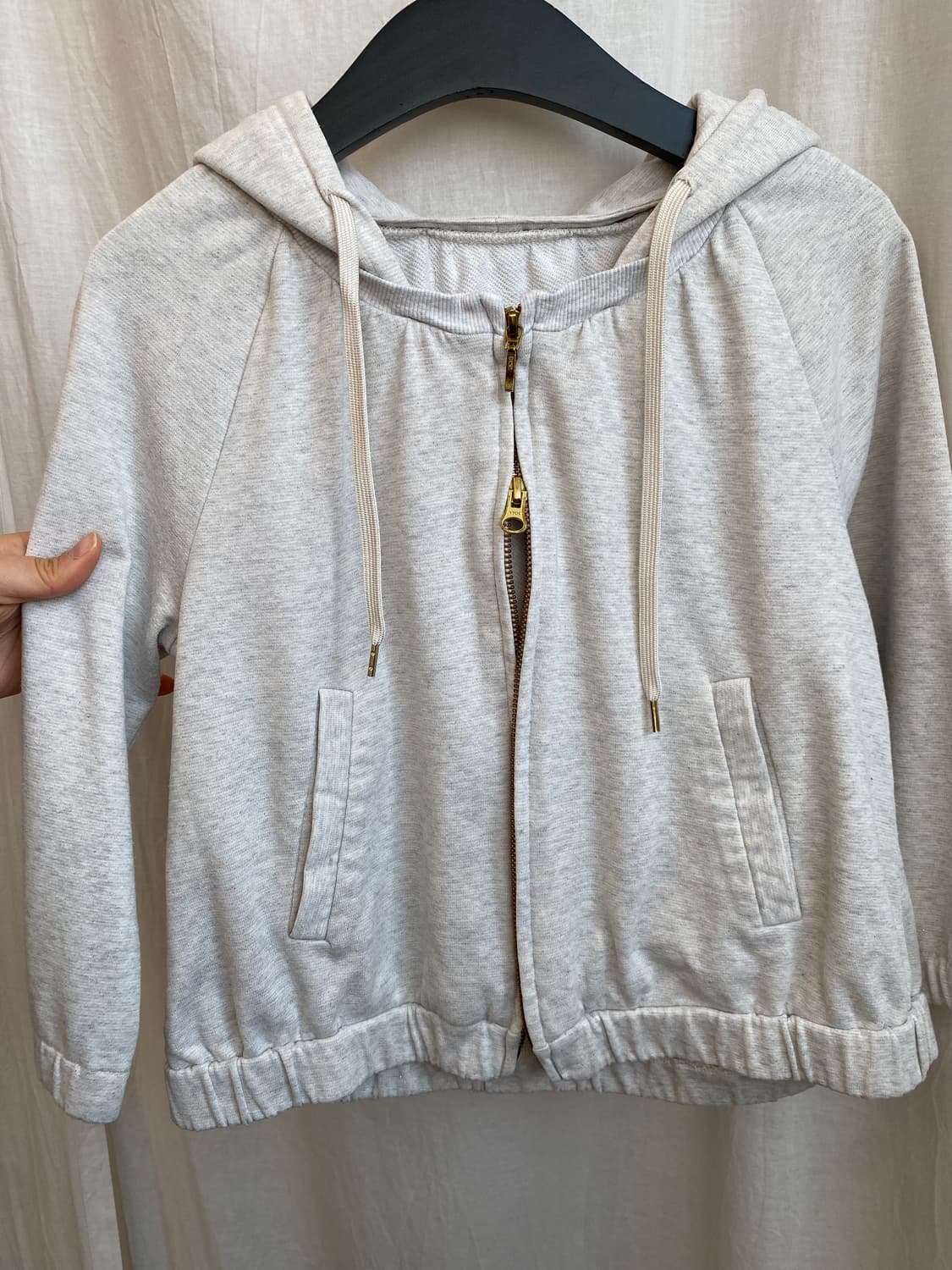 KUMIKYOKU 크롭 투웨이 후드집업(S-M) 상품이미지7