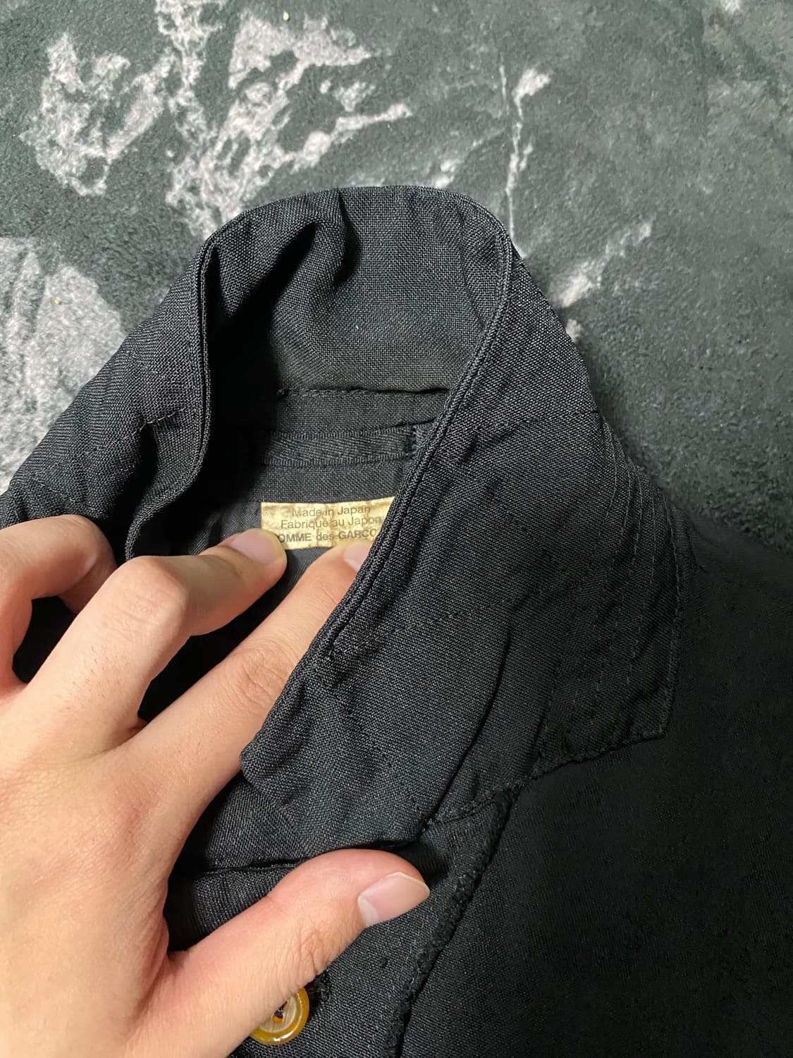 꼼데가르송 옴므 듀스 사선디테일 축융 자켓 상품이미지2