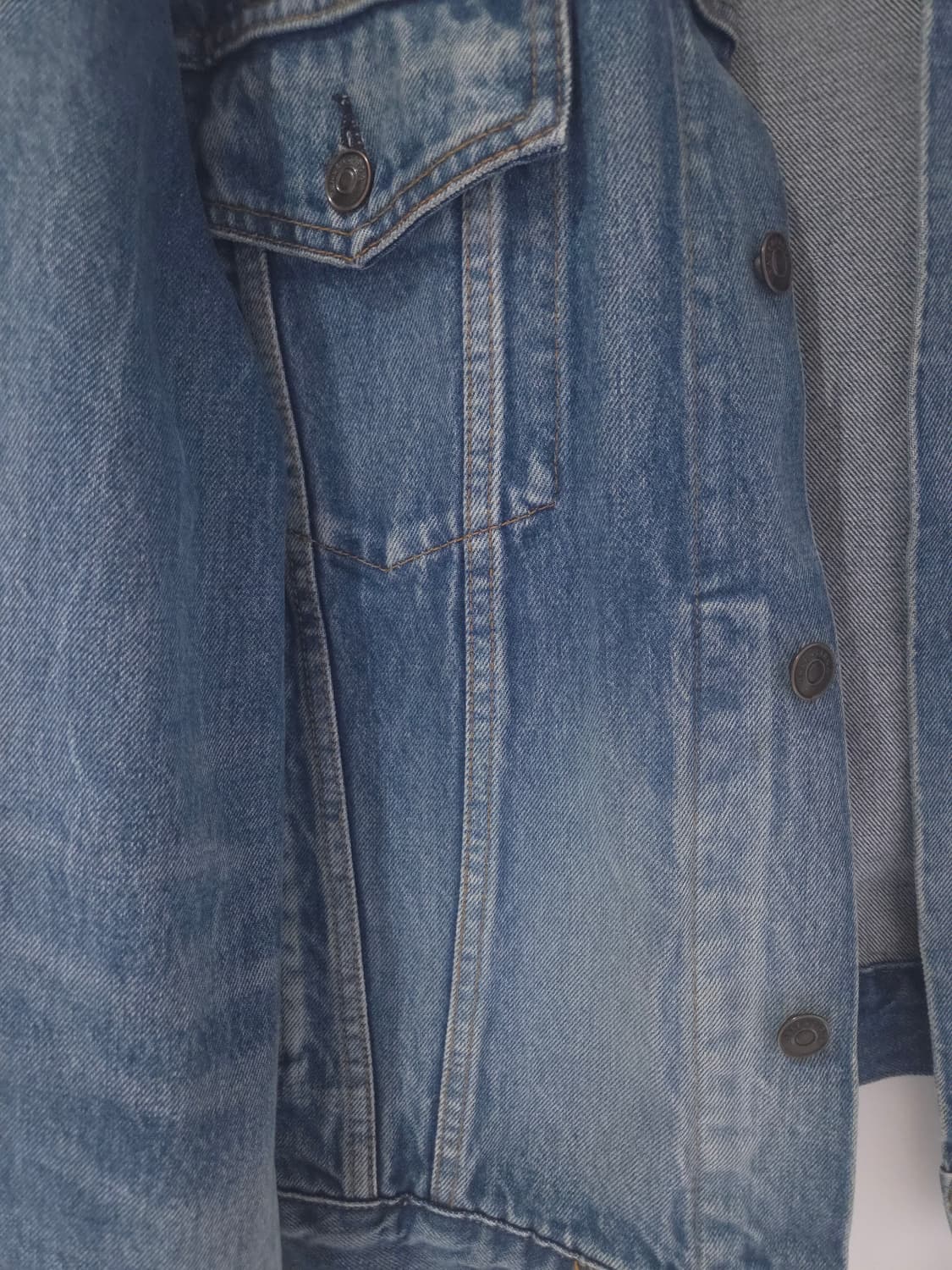발렌시아가 백로고 데님 청자켓 40Size 상품이미지6
