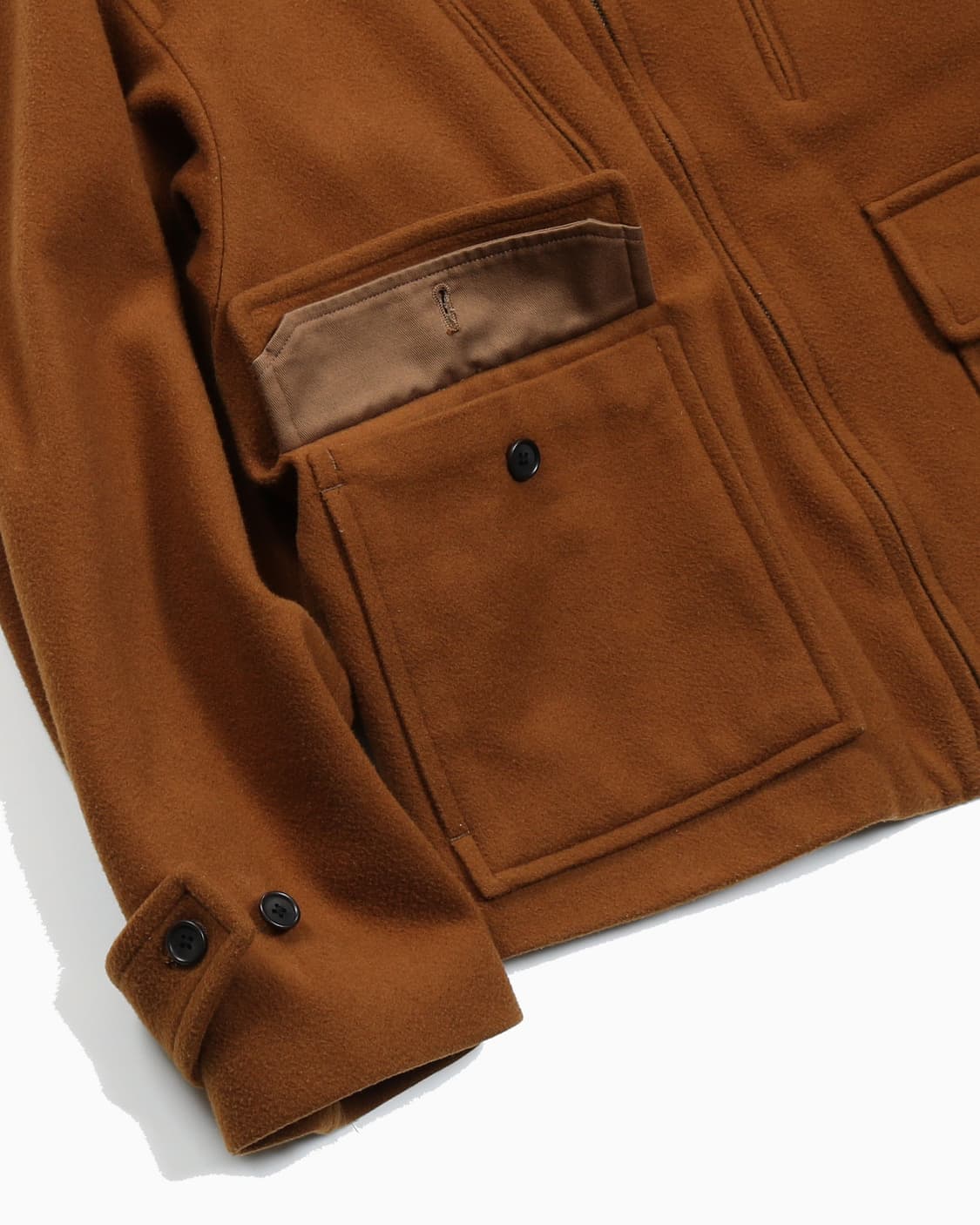 blurhmsROOTSTOCK Light Melton Zip Jacket 상품이미지5