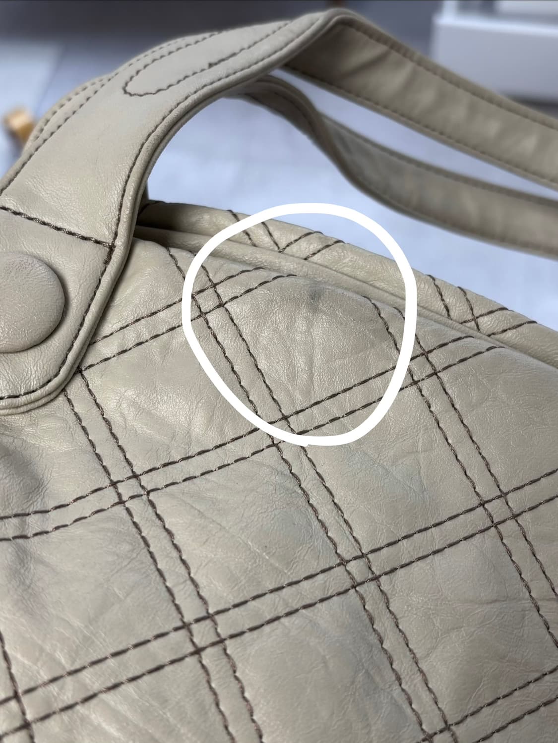 퀼티드 다이아몬드 덤플링 토트백 상품이미지7