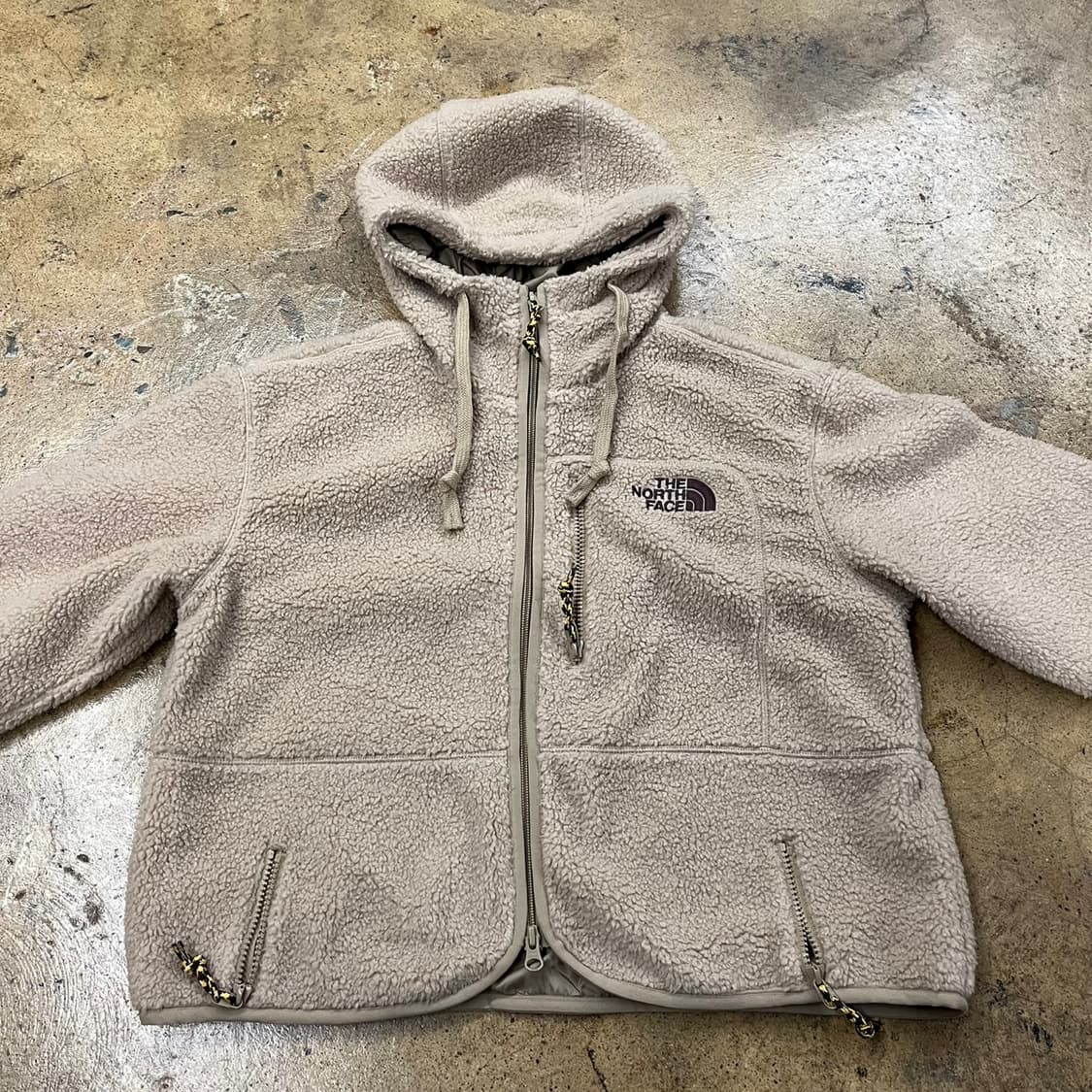 [정품/S] 노스페이스 후리스 후드 집업 베이지 b8 상품이미지3