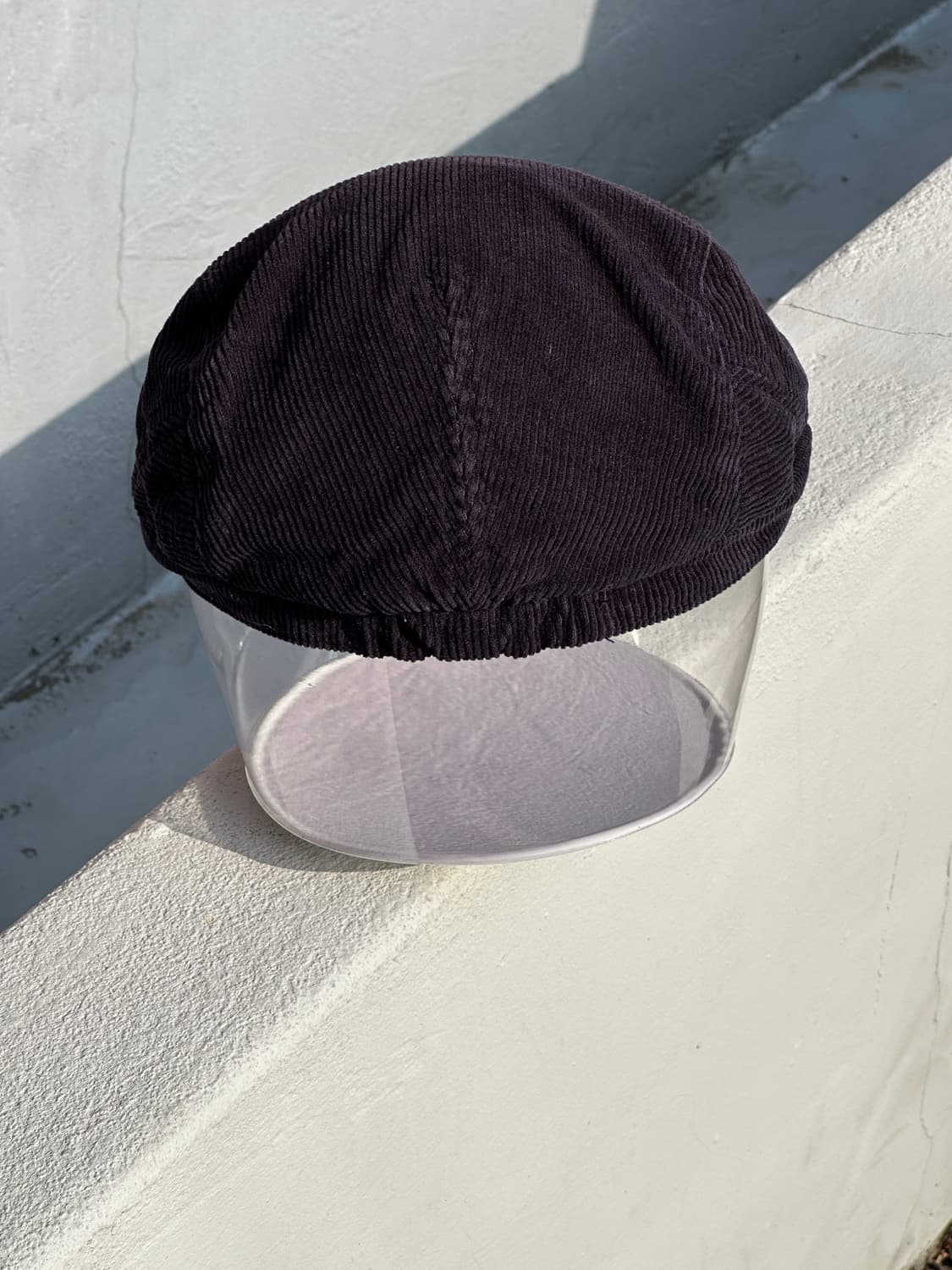 [M-L] 헤지스 네이비 코듀로이 헌팅캡 모자 상품이미지4