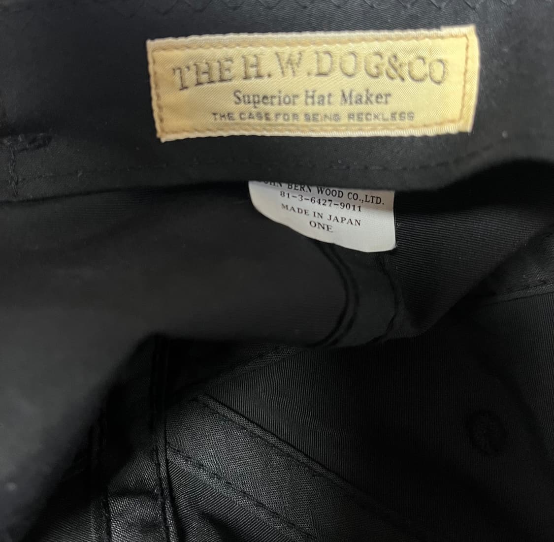(THE H.W.DOG&CO)도그 앤 코 블랙 모자 캡 상품이미지3