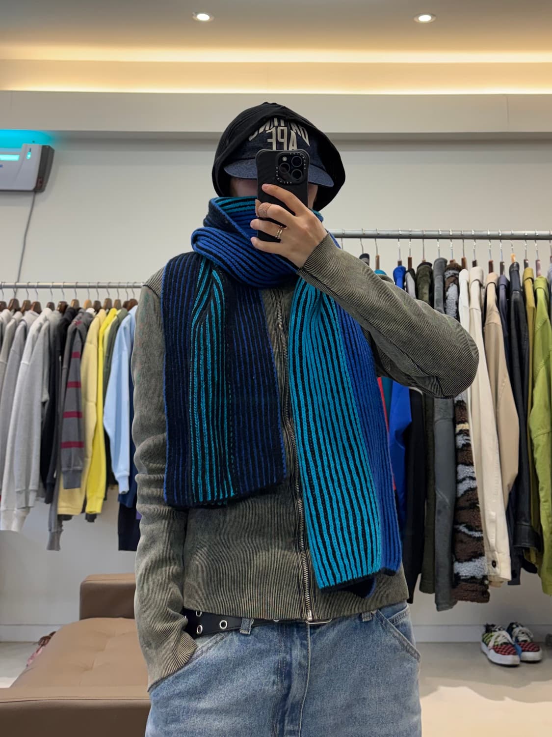 폴스미스 스트라이프 니트 머플러 상품이미지6