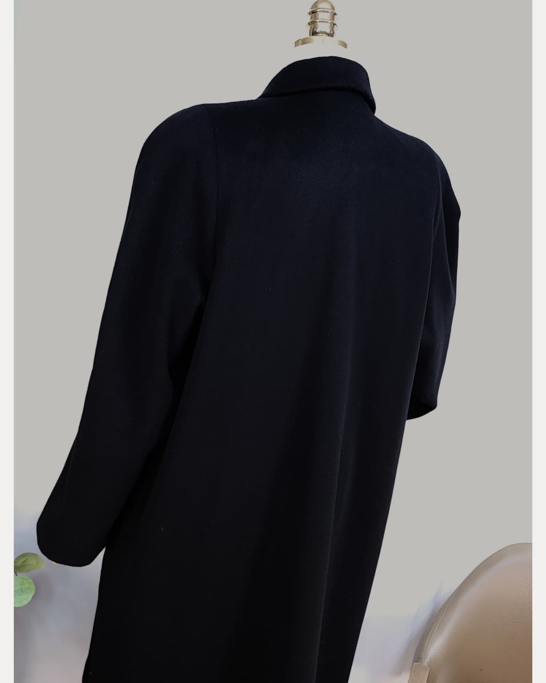 캐시미어100% 블랙코트 상품이미지10