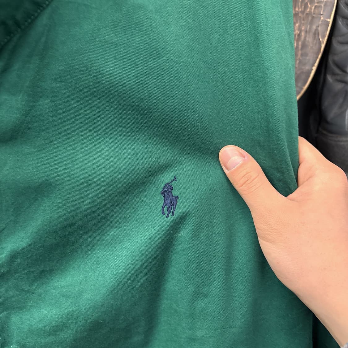 신형라벨 폴로 랄프로렌 헤링턴자켓 탈론 블랙와치 라이닝 진녹색 N687 상품이미지5