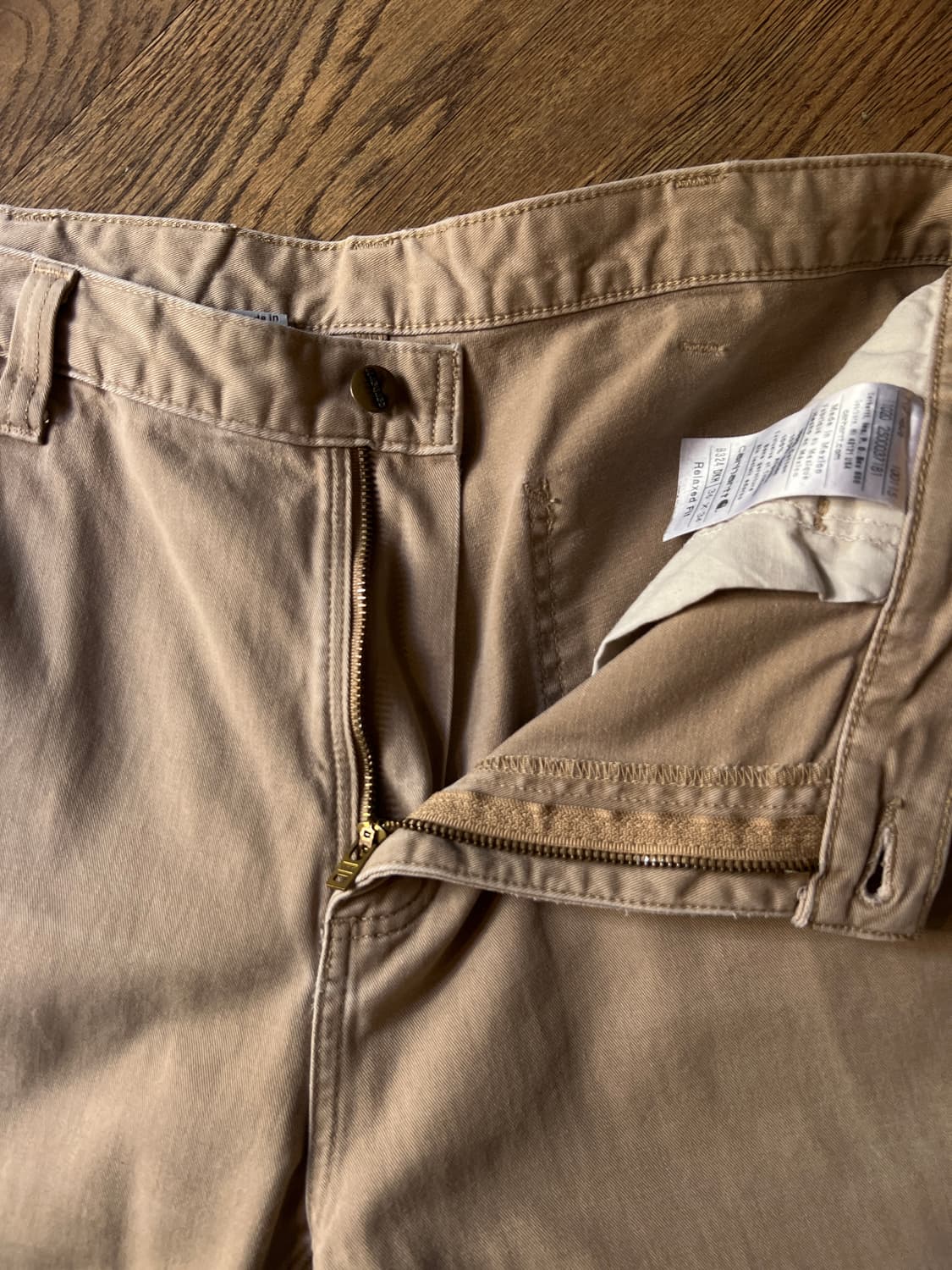 [36]칼하트 USA 베이지 싱글니 카펜터 워크 팬츠 상품이미지3