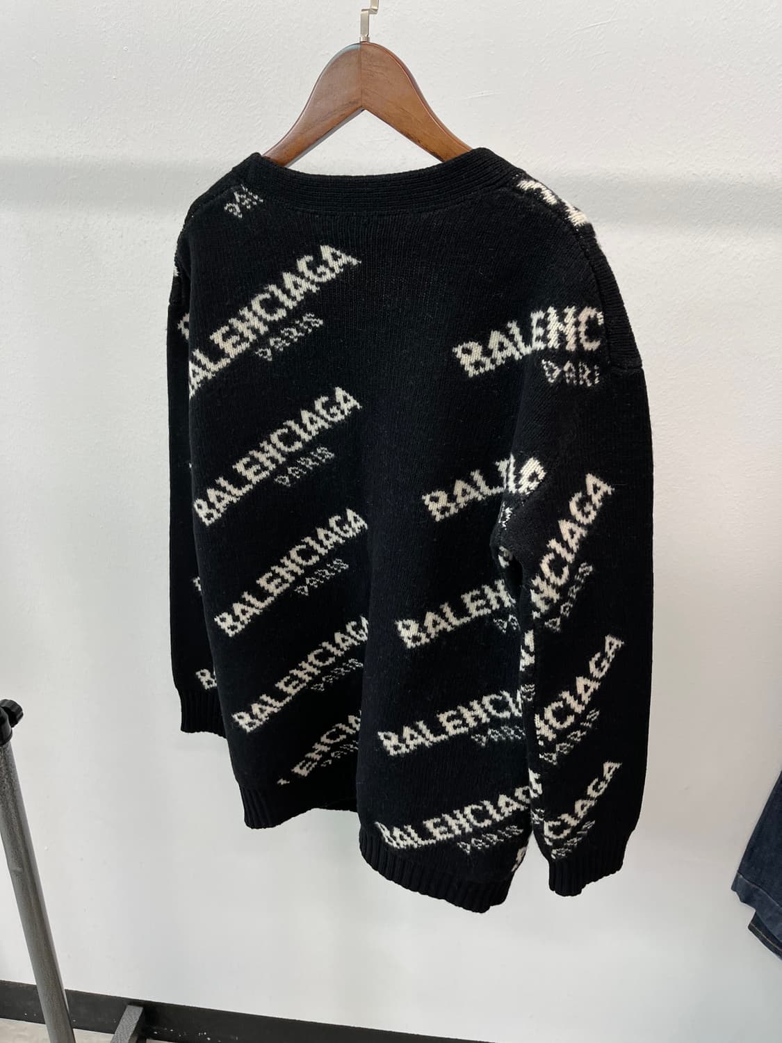 여) 발렌시아가 레터링 롱가디건  상품이미지7