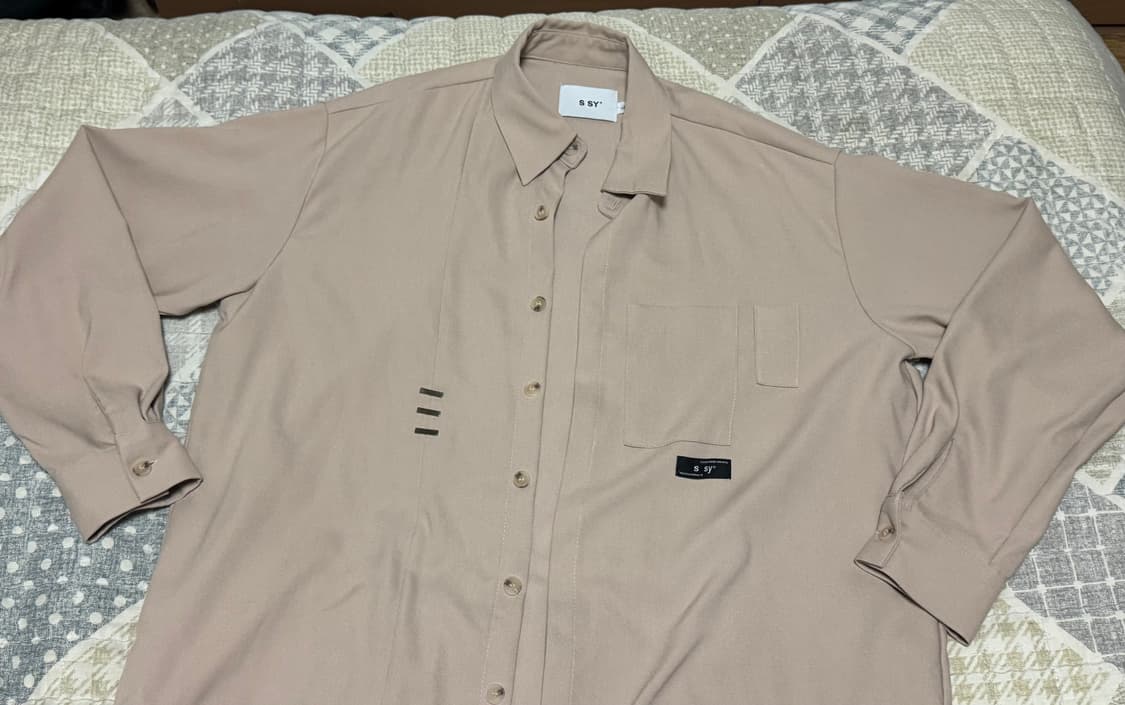 <거의 새것> [L] 에스에스와이 오버핏 셔츠 (베이지) 상품이미지4