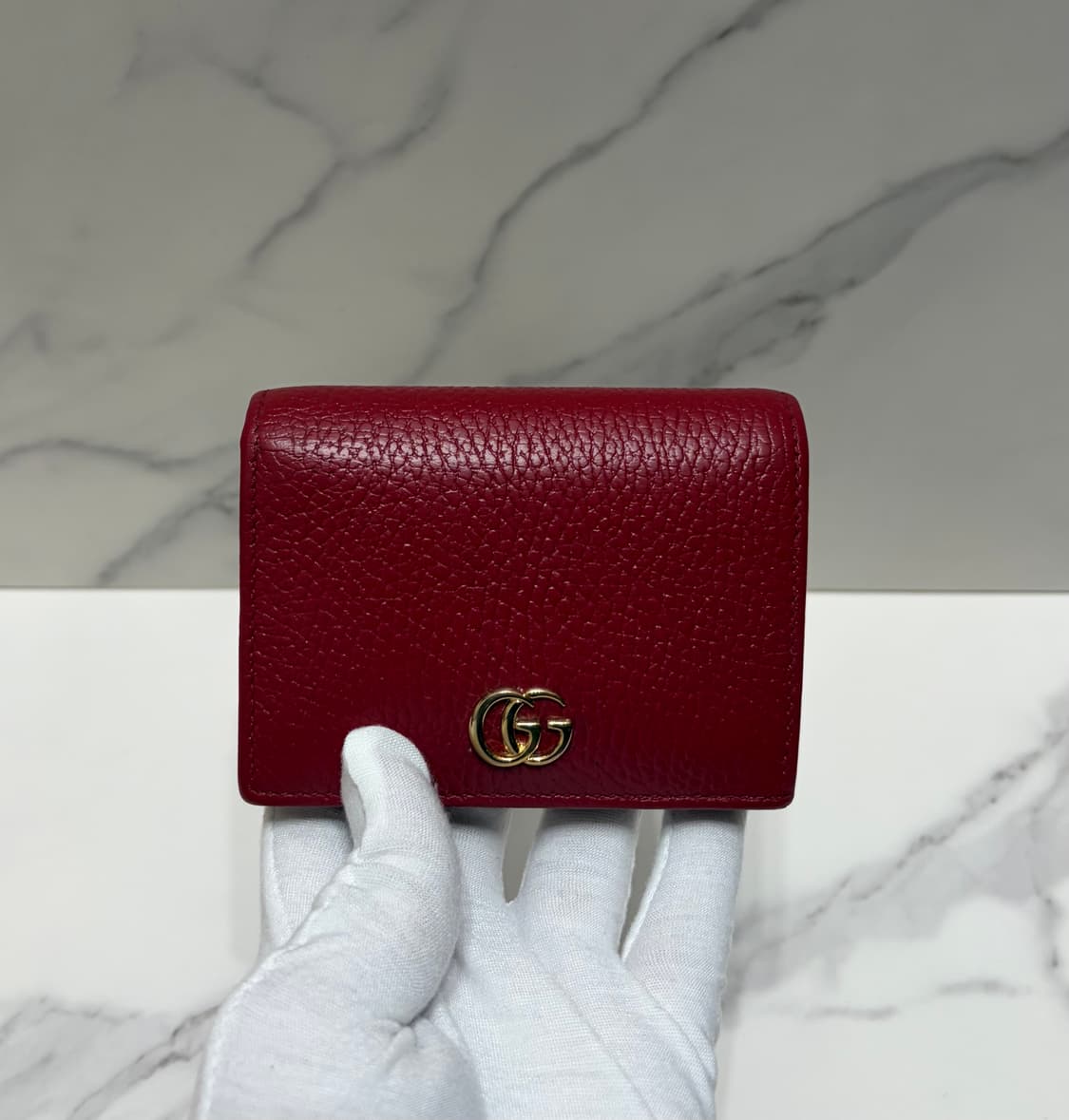 [정품] S급 구찌 마몬트 중지갑 레드 상품이미지1