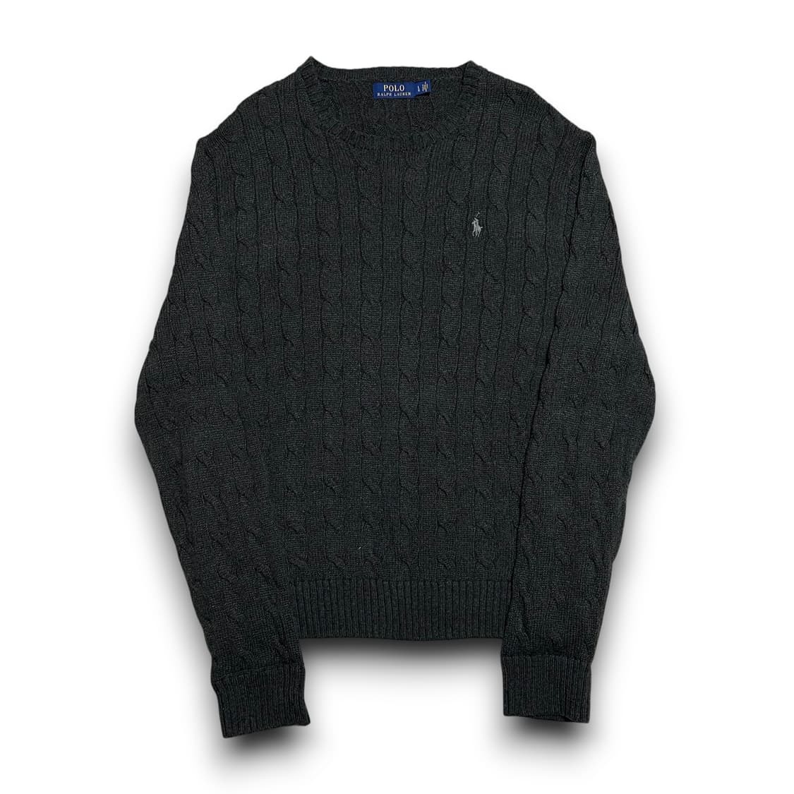 Polo Ralph Lauren 코튼 케이블 차콜 니트 상품이미지1