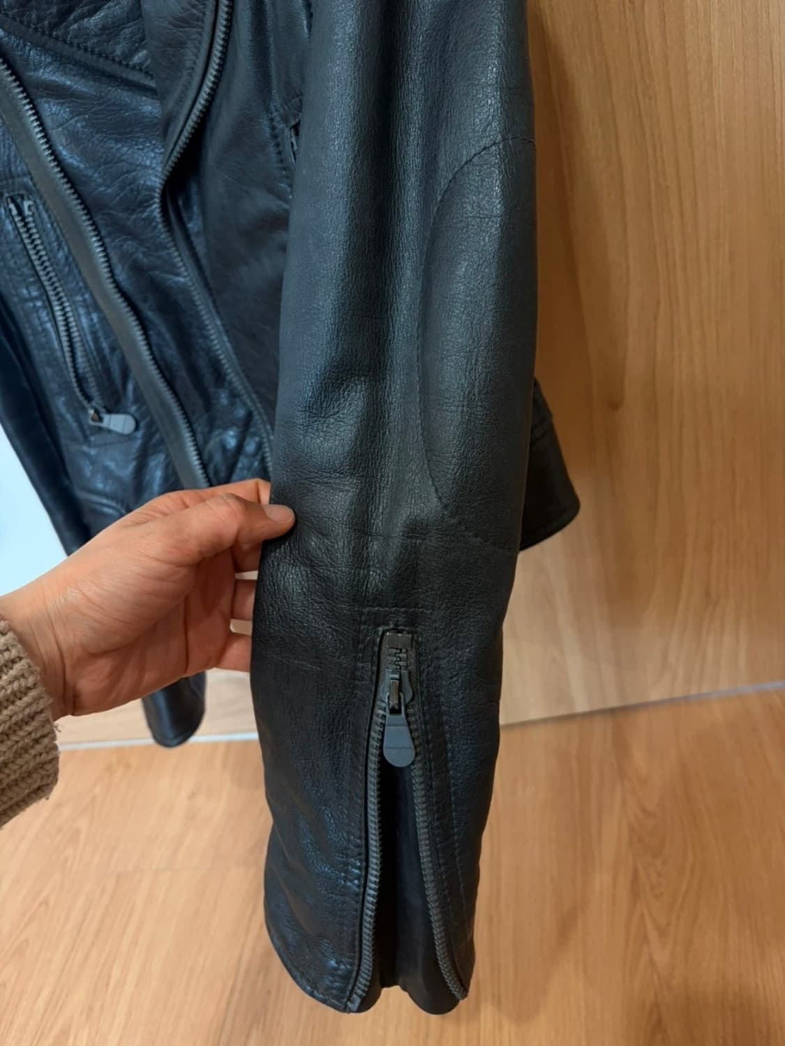 발렌시아가 램스킨레더 바이커 자켓 상품이미지4