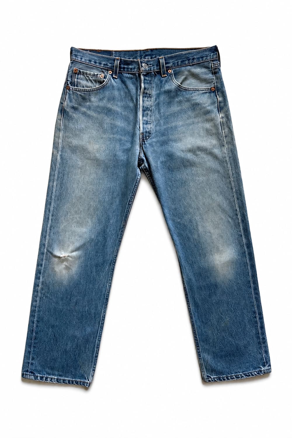 90s 리바이스 501 워싱 데님 32~33" USA MADE 상품이미지1